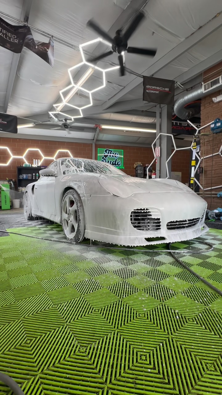 Another Porsche, another day at The Suds 🔥
.
This beauty came in for our maintenance detail & PPF services. First we cleaned up the exterior & interior of the vehicle. Then we went ahead and install our clear PPF film afterwards! 🧼
.
Looking to get your vehicle cleaned & protected? Message us today to book your free quote appointment. We’re always here for your auto care needs! 🤝