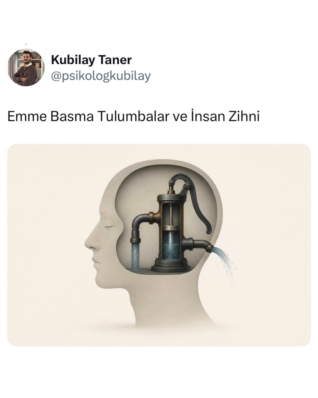 Hidrolik sistemler, Freud’un Psikodinamik kuramı, Newton fiziğinden kuantum fiziğine geçiş, kaos teorileri, insan zihnini anlamlandırmanın geleceği ve yapay zeka üzerine