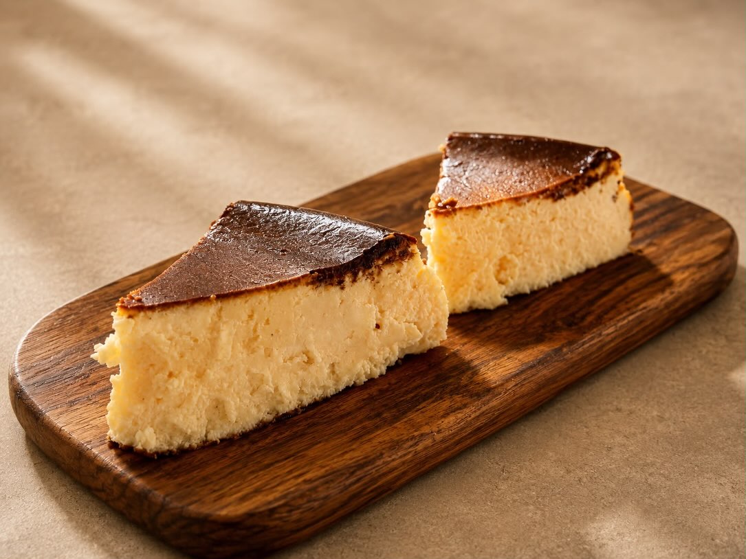New flavour unlocked: Basque Cheesecake. Perfectly burnt, outrageously creamy, and completely addictive. Get it while it’s fresh! 👑 #cheesecake #basquecheesecake #coffee #hightea