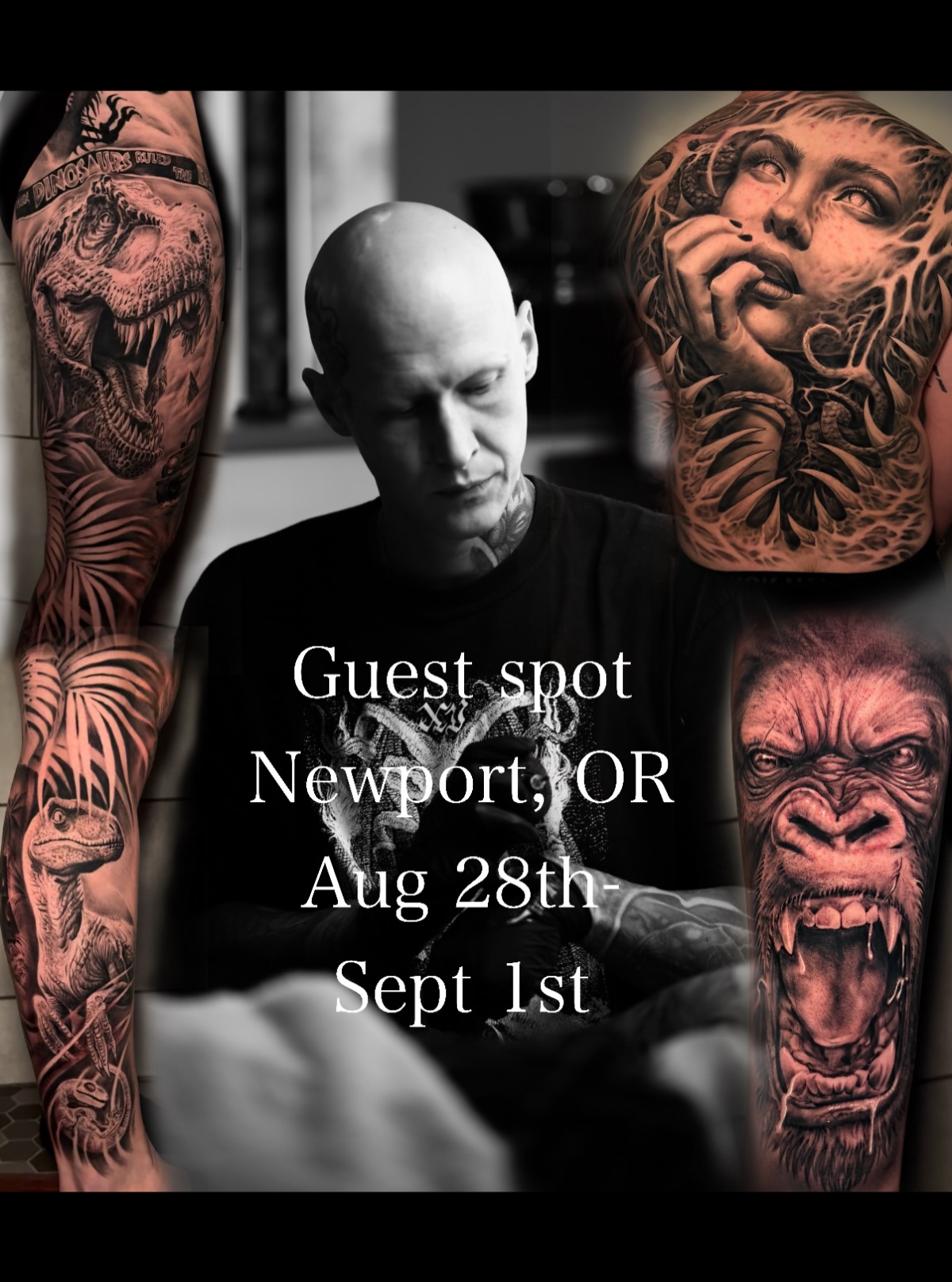π€ THE DARKNESS IS COMING. π€
@daytonsmithart is visiting our shop between August 28 β September 1.
His work is dark, brutal, realism βthe kind of tattoos the Oregon Coast has been missing.
β οΈ Limited dates available.
DM @daytonsmithart directly to claim your spot before theyβre gone.