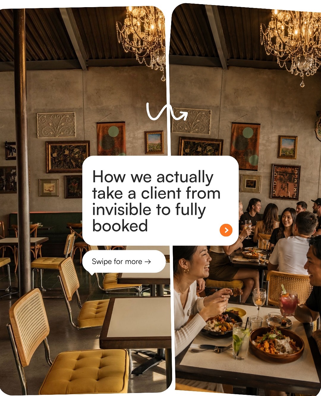 Every venue has different goals, different challenges, and a different story.
That’s why we don’t believe in copy-paste marketing.
Just a process that’s built around what actually helps hospitality brands grow.
If you’d like us to do the same for your venue, send us a DM to book a discovery call.
#hospitality #hospitalitybranding #socialmediamarketing #brandstrategy #restaurantmarketing