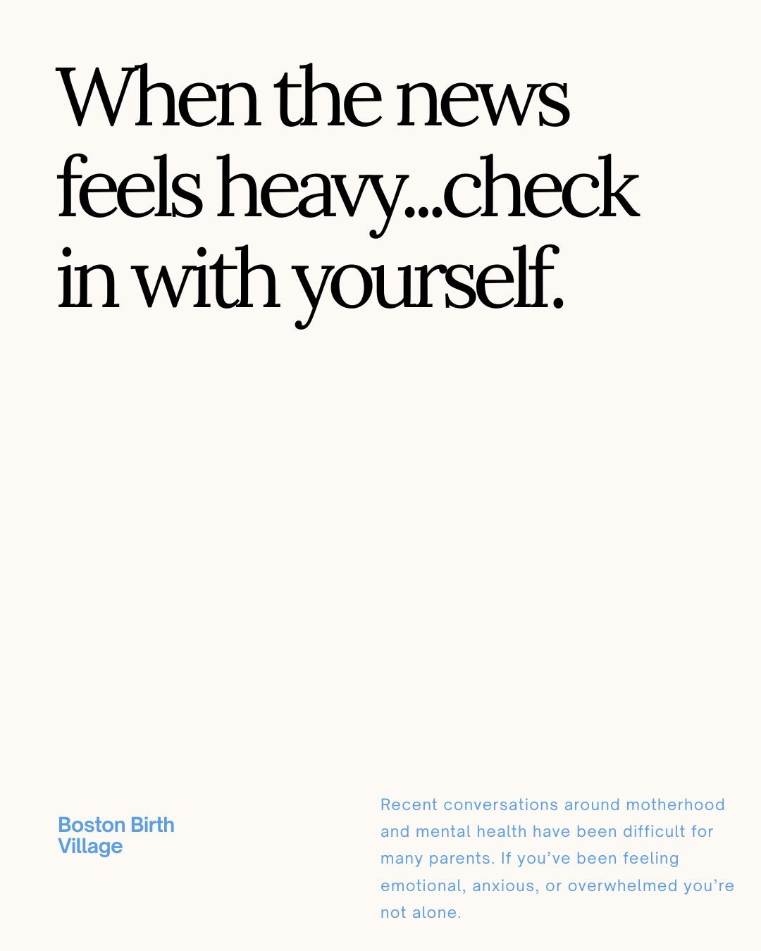 A reminder that it’s okay to get off of social media or turn off the news if topics are too heavy.
Take care of of yourself and reach out if you need support 🩵
