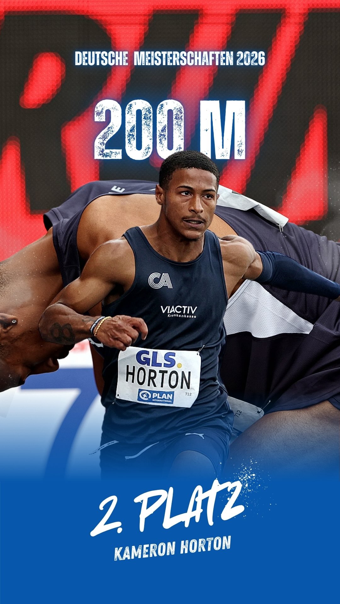 Kameron Horton holt Silber!!🥈😱
Gerade erst in diesem Sommer trat der deutsch-amerikanische Student, Kameron Horton, Cologne Athletics bei, um mit seinem frisch erstellten deutschen Startpass bei den Deutschen Meisterschaften zu starten. Seine Leistungen sprachen schon von sich aus zu einer direkten Finalteilnahme, was am Ende mehr als erfolgreich ausging. Horton sicherte sich mit 20,40 Sekunden den Vizemeister über 200 Meter sowie das Ticket 🎟️ für die Europameisterschaft 2026 in Birmingham. ‼️
Coverbild – @dirkgantenberg
Video – @sportschau
#200m | #trackandfield | #nationals | #deutschemeisterschaft | #vice