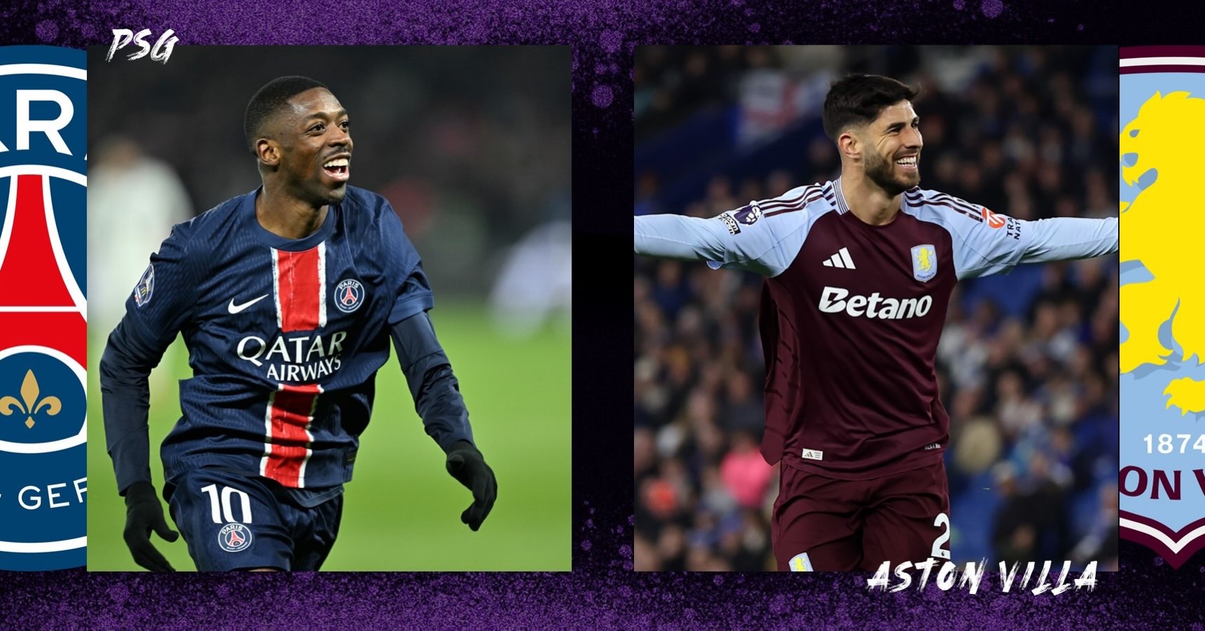Football is back.. tonight at 8pm Aston Villa v Paris SG Happy hours stop at 8pm grab your pints before the game