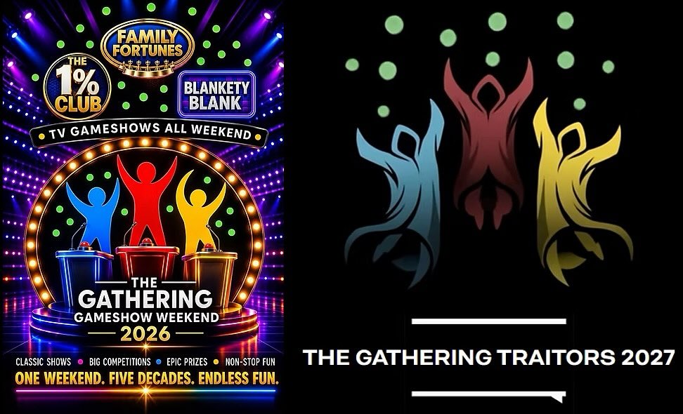 What have we got coming up...?
2 Amazing events.
2 Amazing chances to play immersive games.
2 chances to meet new friends.
Get tickets from link in bio.
Gameshow is 16th - 19th Oct
Traitors 8th -11th Jan
See you there!