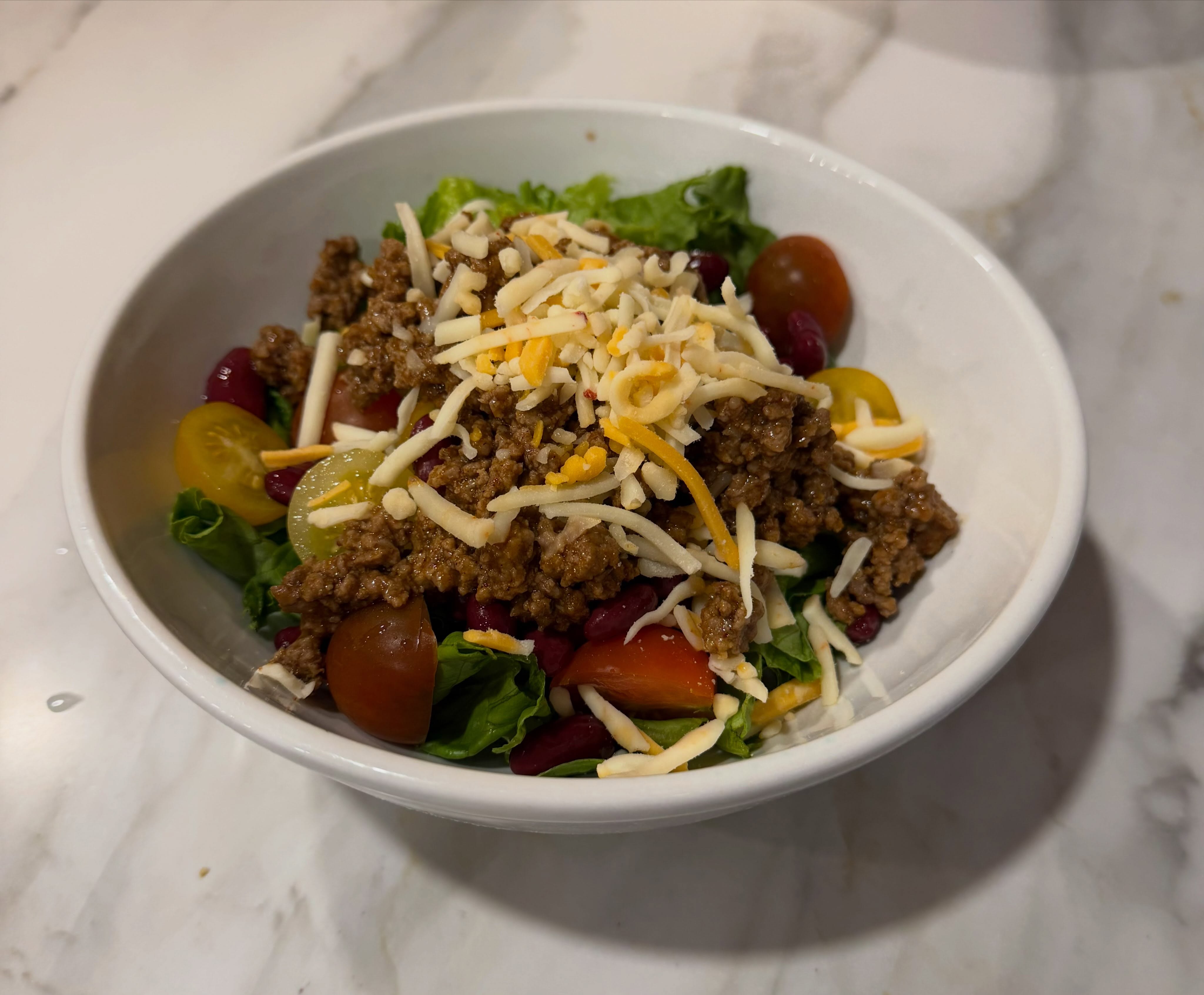Taco Bowl : 40g protein ! Small changes = big results !