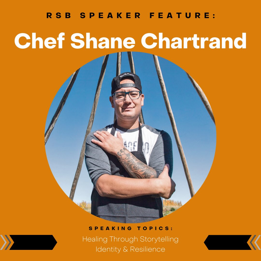 🔥 Speaker Spotlight: Chef @shanescchartrand 🔥
From dishwasher at a truck-stop diner to Iron Chef competitor. From a childhood in foster care to reclaiming his Enoch Cree roots one ceremony, one pow wow, and one plate at a time.
Chef Shane’s food isn’t just food, it’s a homecoming.
🍽️ Award-winning cookbook, TAWAW: Progressive Indigenous Cuisine
📺 Iron Chef, Chopped Canada, Food Network Canada
🌍 Cooking Indigenous cuisine from Yukon to Cairo
🎤 Speaker, RedXTalks & Red Chef Revival
He didn’t just become a chef. He became a storyteller of a culture he had to find his way back to.
Book Chef Shane for your next event 👇
www.thersb.ca
#IndigenousChef #TAWAW #ReconciliationSpeakersBureau #IndigenousExcellence