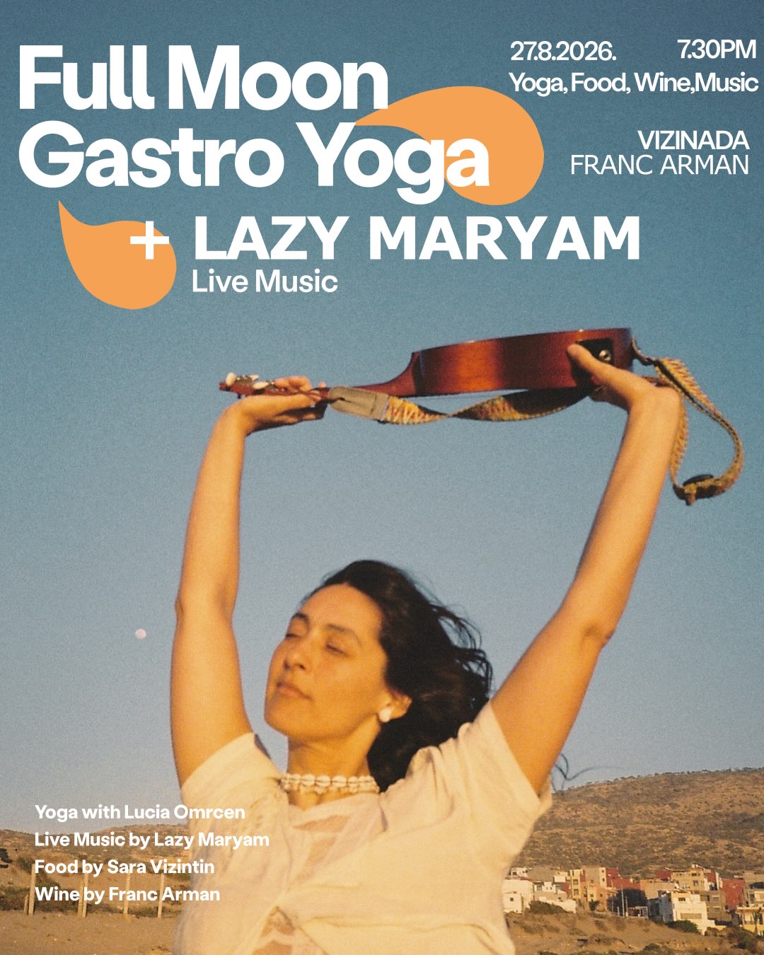 Za zadnji Full Moon Gastro Yoga ovog ljeta selimo se u središnju Istru. ✨
Među vinograde Franz Armana, s pogledom prema moru i zalasku sunca a i tamo gdje ćemo nakon joge ostati među lozama, uz Sarinu hranu i vina koja nastaju upravo oko nas.
Ovoga puta jogu vodi naša Lucija Omrčen, čijem se pristupu i energiji uvijek rado vraćamo. @_lucyinthasky kroz jogu spaja pokret, ples, sport i različite tehnike na neki svoj, jako poseban način.
A za kraj sezone imamo i nešto što nas posebno veseli iz Münchena nam stiže @lazymaryamp3 🏄🏽♀️🤍
S Maryam smo se povezale na Lomboku, kroz surf, koji je veliki dio našeg drugog života. Inspirirala nas je prvo u vodi, a onda i svojom glazbom sa tim svojim indie, surferskim zvukom koji kao da je stvoren za jednu ljetnu večer među vinogradima!
Nakon joge Maryam preuzima večer uz live koncert, Sarinu hranu i Franz Arman vina.
27.8. · @francarman_wines_ , Vižinada
19:30 okupljanje
75 min yoga · Lucija Omrčen / @_lucyinthasky
Live music · Lazy Maryam / @lazymaryamp3
Food · Sara Vizintin / @sara_vizintin
Wine · Franz Arman / @francarman_wines_
Photos • Lorina Duić / @lorina_duic
#visitistria #visitvizinada #croatiafulloflife #fullmoongastroyoga
#gastroyoga