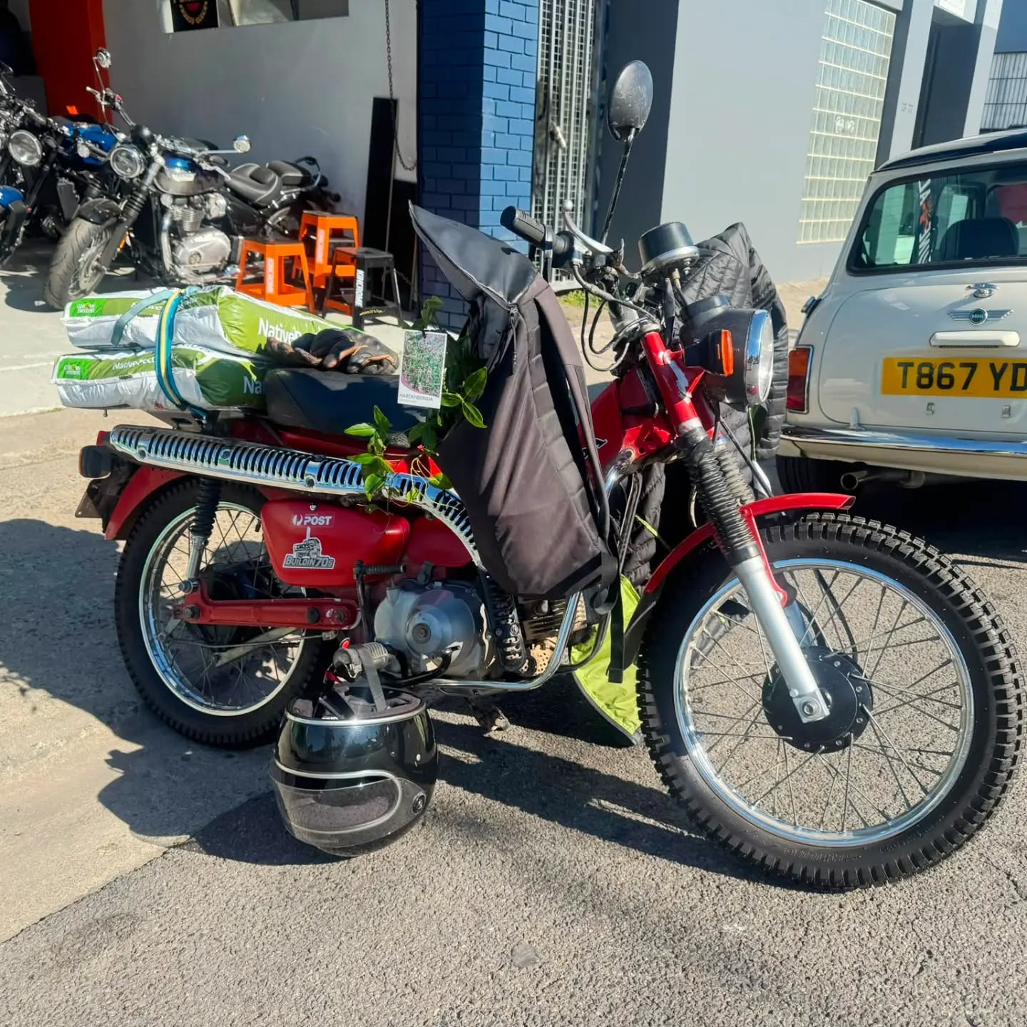 Never underestimate the power of a postie bike 😁