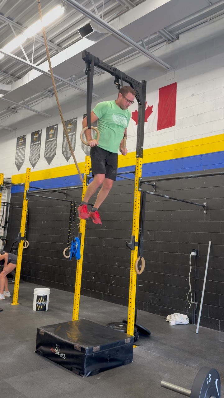 Just got a new ring set up and the last class got to be the first to take it for a swing!! Safe to say we are LOVING it! Thanks so much to @stathletics_ for the shrimp bar and @nolan.porter21 and @ryanhoulden for fabricating the extension for the rig! We are so blessed to have such great people that all come together to continuously make this place better every day