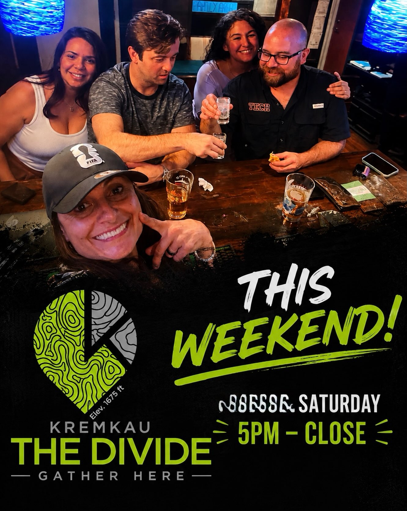 🌵 SATURDAY AT THE DIVIDE! 🌵
We’re OPEN tonight from 5PM–CLOSE! 🍻
🌮 Joe’s Taco Stand will be here serving up the good stuff!
🍺 Cold drinks
🍸 Full bar
🎶 Good vibes
🤙 Great people
Come hungry, come thirsty, and Gather Here!
📍 The Divide
Saturday • 5PM–Close
#TheDivide #GatherHere #JoesTacoStand #SanAntonio #SaturdayNight