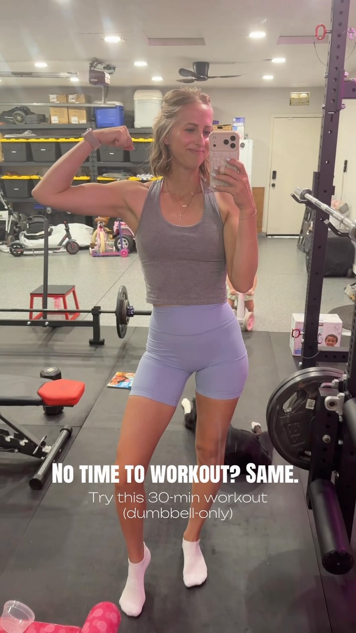 Comment WORKOUT for this entire workout, reps, sets & the link to more 30-minutes workouts like this!
#Between mom life, school drop-offs, work, errands, appointments, meals, laundry, and everything else filling your plate… I know working out can feel like the first thing to get pushed aside.
But here’s your reminder: everyoneeee has 30 minutes.
You don’t need a gym.
You don’t need an hour.
You don’t need a complicated workout.
Grab a pair of dumbbells, a booty band, a little space, and a good attitude — and give yourself 30 minutes to move, get stronger, and prioritize YOU. 💪🏼
🗣️ Taking care of yourself isn’t selfish. And you don’t have to put your health on the back burner just because life is busy.
Save this workout for the next time you’re tempted to say, “I don’t have time.” 😉
@buffbunny_collection
#30minuteworkout #fitin30 #momlife #dumbbellworkouts homeworkouts