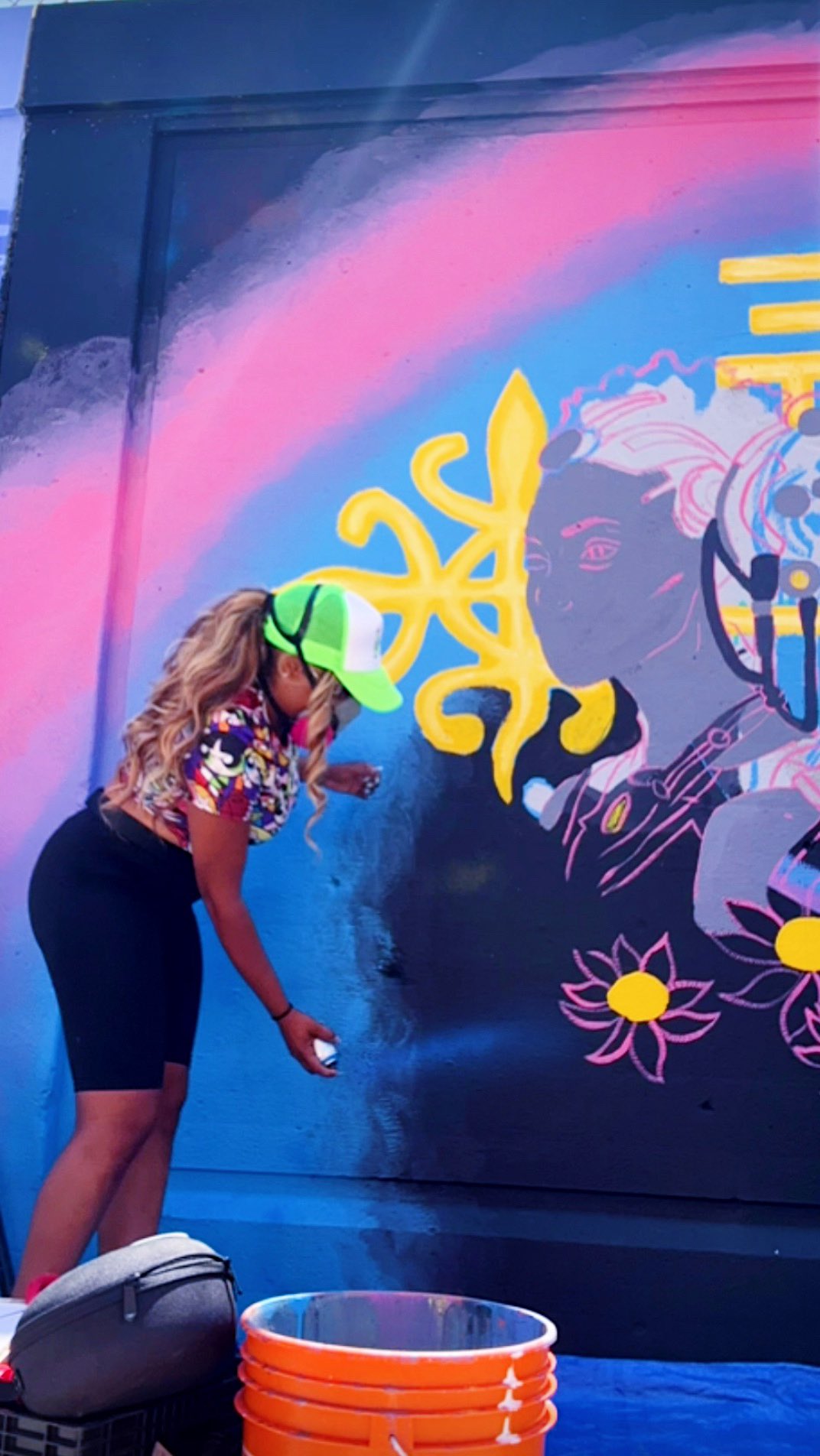 Last month I assisted @artisticperceptionca with her mural that is apart of @start_streetartoronto’s On The Move! mural project.
As 1 of 8 artists connected to @AstroSankofa Arts Initiative, Kanisha mentored me through my first mural experience. It was cool to see the process from start to end and to meet so many different mural artists from so many different places.
✨Also full circle moment! Kanisha was my neighbour during the @baobrampton studio program. We cross paths again!✨ 😜
Come check out Kanisha’s finished mural tomorrow - August 8th at 371 Wallace Avenue (under the Wallace Bridge East Side)! You have to see it in person 🤯🌌
Thank you @artisticperceptionca and @astrosankofa for the amazing learning experience 🤩