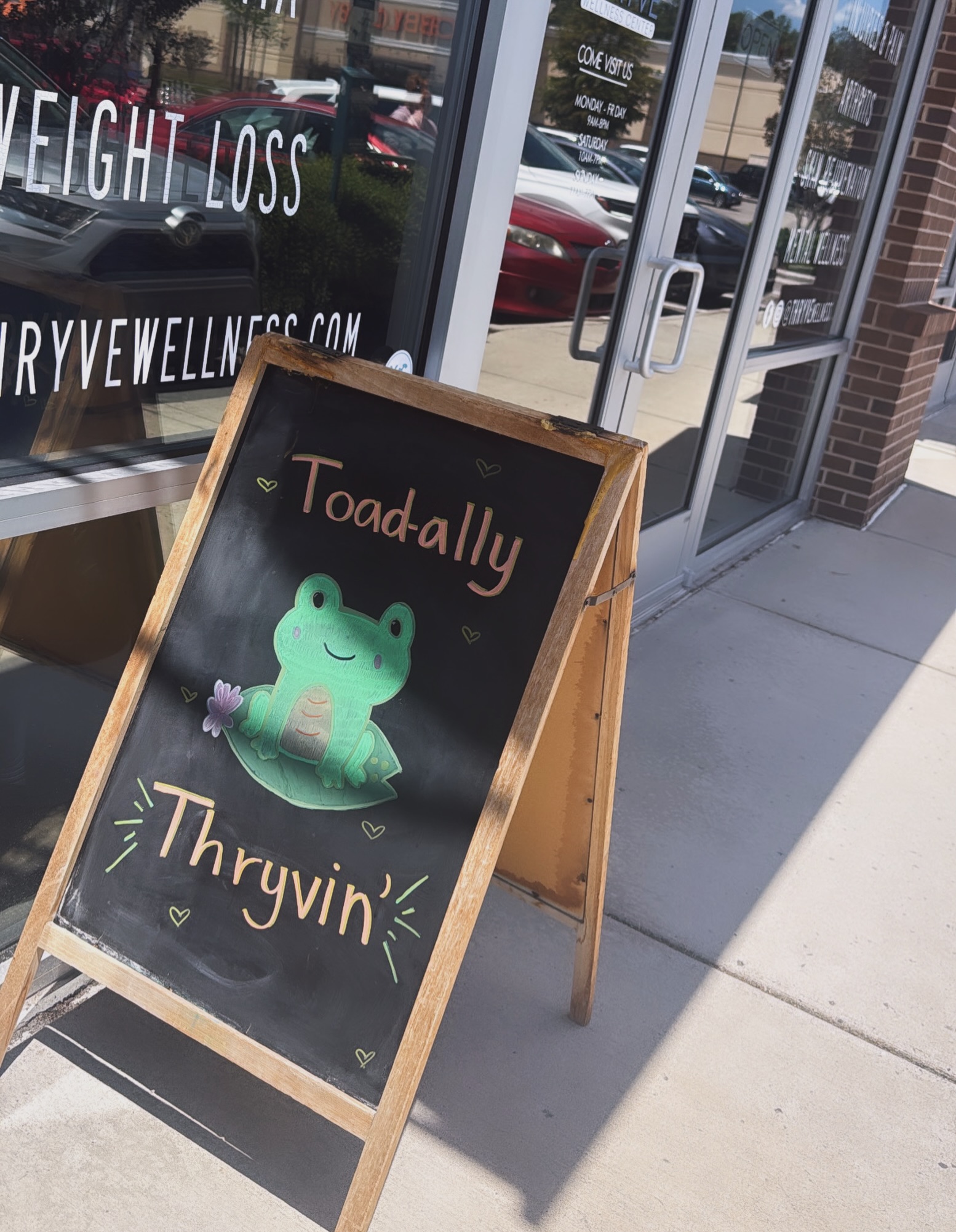 It’s finally the weekend and we are 🐸ally THRYVIN’
How about you?
While you’re soaking up Summer activities stop in and shop, refresh and rejuvenate yourself so you can keep THRYVIN’ too!