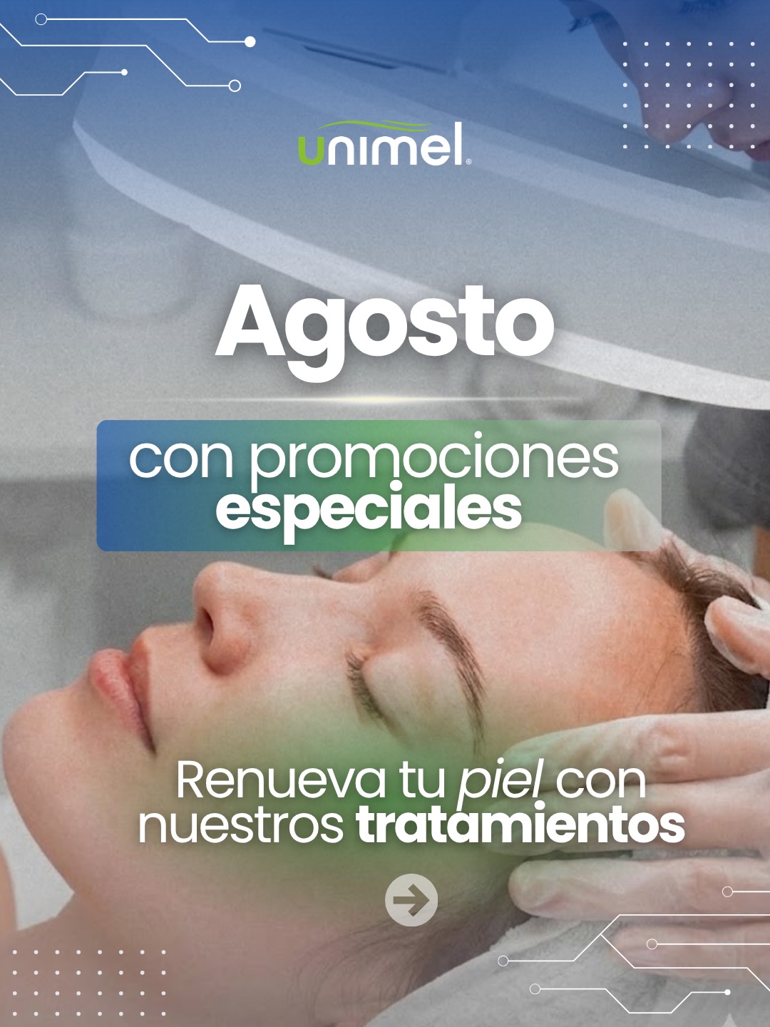 Agosto es el momento perfecto para darle a tu piel el cuidado que venías postergando. 👇🏻
En Unimel activamos promociones especiales en tratamientos pensados para diferentes necesidades:
➡️ Ultraformer Plus: para mejorar firmeza, estimular la piel y verte más fresca sin cambiar tus rasgos.
➡️ Natural Glow Radiance: para pieles opacas, cansadas o sin luminosidad.
➡️ PDRN: para pieles que necesitan revitalización, hidratación y apoyo regenerativo.
➡️ Limpieza + PDRN: para limpiar profundamente la piel y ayudarla a verse más fresca y renovada.
➡️ Limpieza + radiofrecuencia: para quienes quieren una piel más limpia, cuidada y estimulada.
➡️ Depilación láser: para empezar por la zona que quieras tratar, sin comprar paquete completo.
Cada piel necesita algo diferente. Por eso, en Unimel te orientamos para elegir el tratamiento adecuado según lo que quieres mejorar.
Escríbenos en los comentarios el tratamiento que más te interesa y te respondemos por DM con toda la información.
Promociones válidas hasta el 31 de agosto. ✅