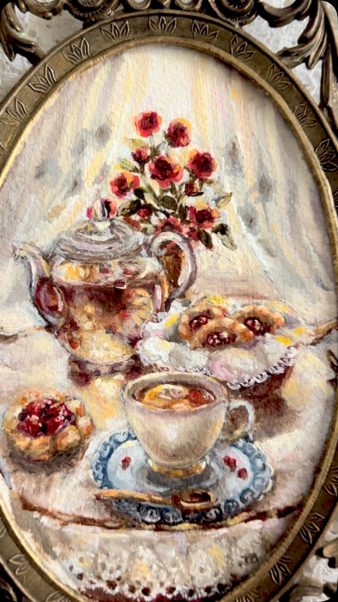 Hi everyone I thought would post this one again and remind you that this sweet little painting is still available in my shop! Link is in my bio
“Linen & Sugar” $195.00
I hope you all are having an amazing Saturday!
It’s been a chaotic week but home I’ll get into the rhythm of the new schedule quickly!
#oilpainting #vintageinspired #aebyarts #stilllife #vintagestyleart