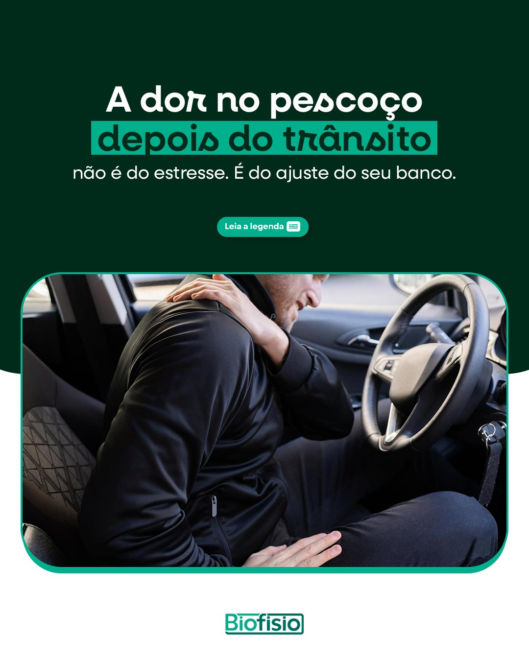 Passar horas no trânsito com o banco mal ajustado é uma das causas mais comuns (e mais ignoradas) de dor cervical e nos ombros. A boa notícia é que o ajuste correto leva menos de um minuto. Veja os pontos principais:
Joelhos: mantenha o joelho levemente flexionado. Isso evita sobrecarga no quadril e na lombar durante o trajeto.
Encosto: incline entre 100 e 110 graus. Muito reto tensiona a cervical, muito reclinado tira o suporte da coluna.
Apoio de cabeça: alinhe na altura do topo da cabeça, próximo à nuca. Ele protege a cervical em freadas bruscas, não é só para descanso.
Apoio de braço: ajuste para sustentar o peso do ombro, sem forçar você a elevá-lo. Ombros elevados por tempo prolongado geram tensão muscular constante.
Distância do volante: os braços devem ficar levemente flexionados. Muito esticados ou muito dobrados sobrecarregam ombros e punhos.
Pequenos ajustes, feitos uma vez, evitam que o corpo pague a conta de trajetos que se repetem todos os dias.
(11) 2468-1675
biofisio.com.br
Avenida Esperança, 237
Centro - Guarulhos - SP
📍 Estacionamento no local. Consulte valores!
#fisioterapia #ergonomia #saudedacoluna #posturacorreta #biofisio