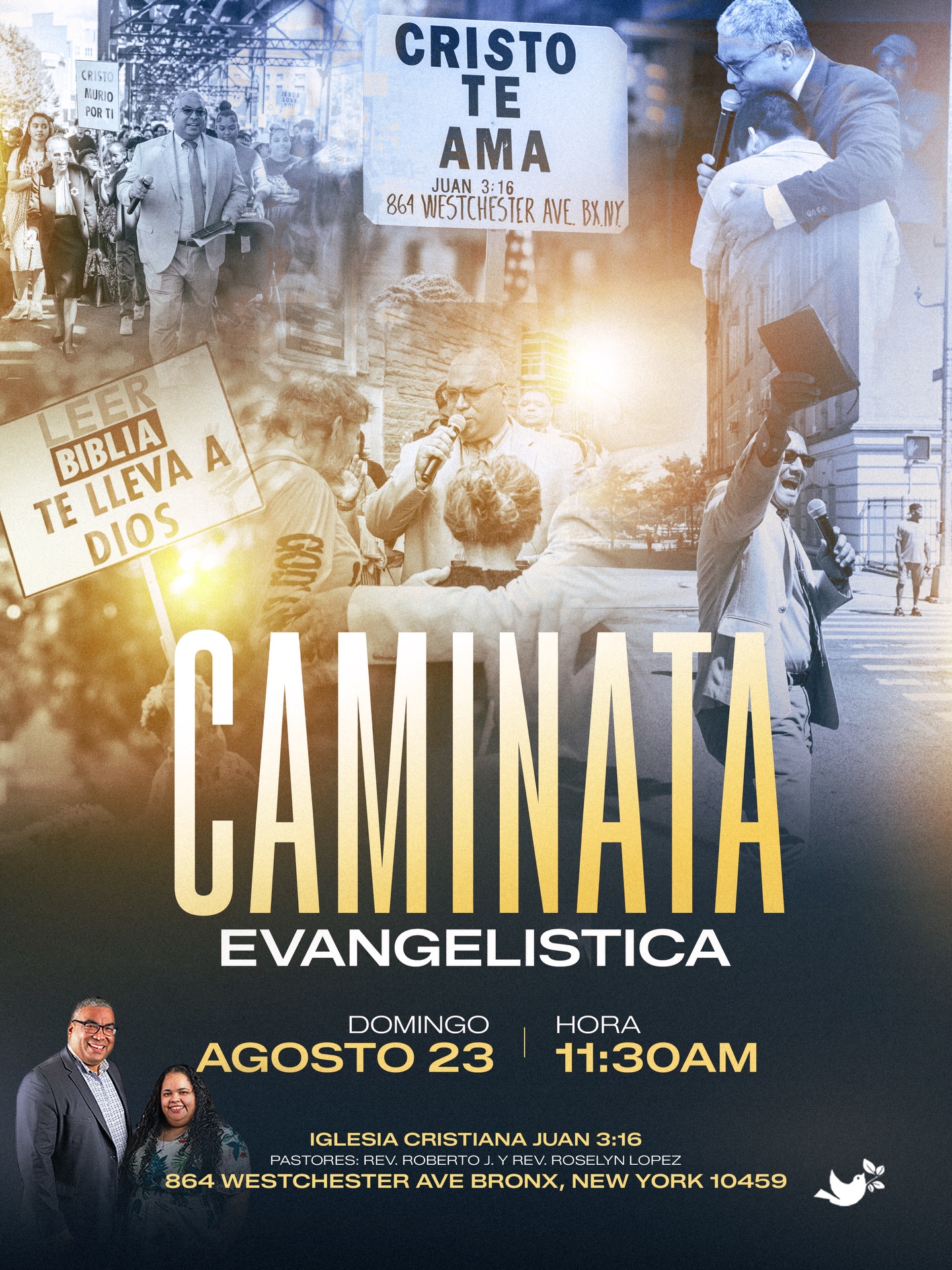 Caminata Evangelistica | Evangelism Walk ❤️🔥
Este domingo, saldremos de las cuatro paredes para llevar el Evangelio a las calles. 🙌🏽
Acompáñanos mientras nos preparamos a las 11:30 AM para salir juntos, compartir la esperanza de Jesús, orar por nuestra comunidad y ser luz dondequiera que vayamos.
La iglesia no es solo un edificio ¡nosotros somos la iglesia! ❤️🔥
•
This Sunday, we’re stepping outside the four walls and taking the Gospel to the streets! 🙌🏽
Join us as we prepare at 11:30 AM and go out together to share the hope of Jesus, pray for our community, and be a light wherever we go.
The church isn’t just a building. We are the church!
Come be part of what God is doing. ❤️🔥
📍 Christian Church John 3:16
864 Westchester Ave., Bronx, NY 10459
Ven preparado, ven dispuesto.
¡Llevemos a Jesús a las calles
#evangelism #evangelisticwalk
#church #Jesus #Jesusiscoming