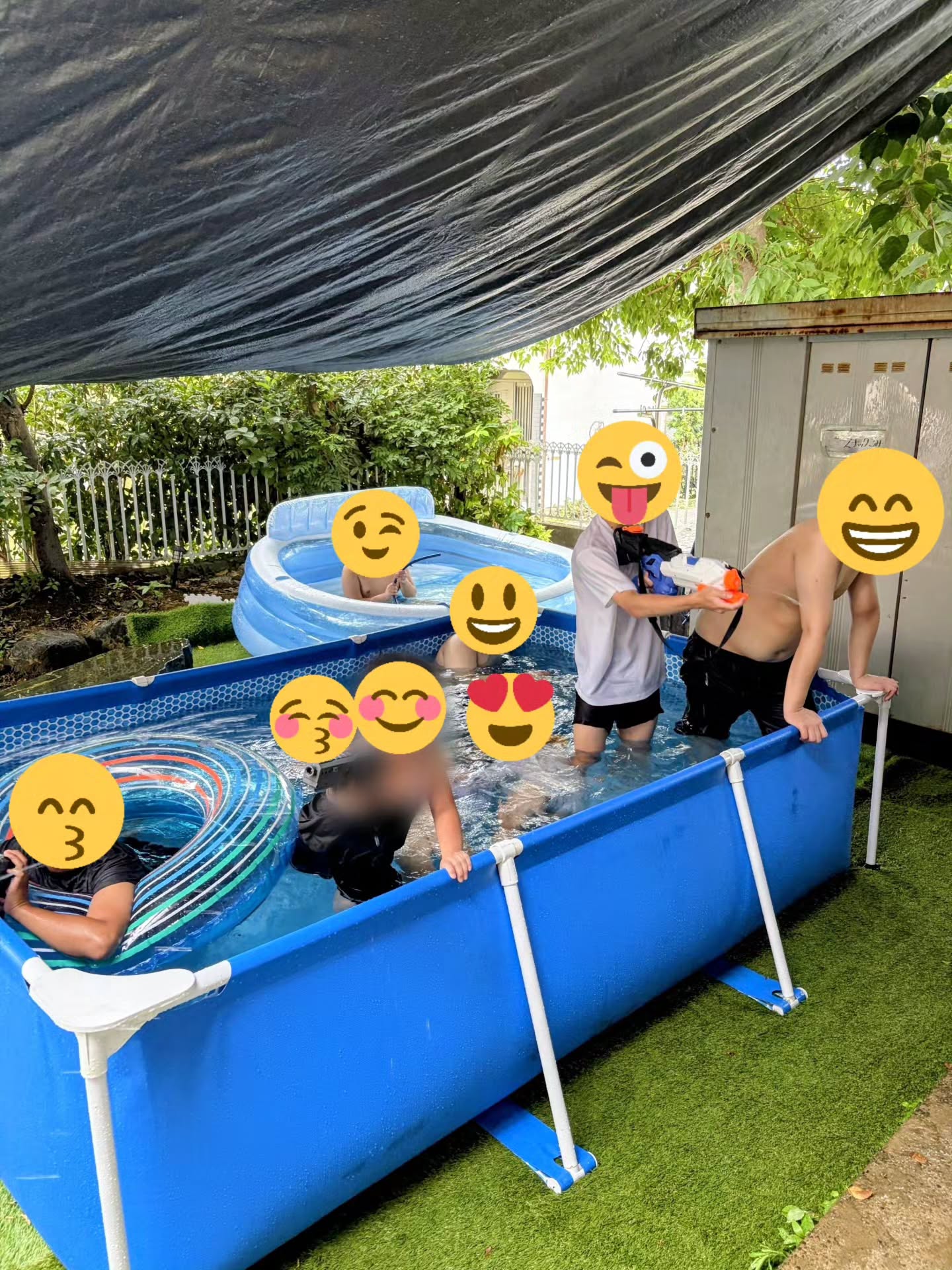 \\🫧夏のプール始まりました🫧//
8️⃣月からあおぞらでは全号店でプールが始まりました!!🛟✨️
水鉄砲を撃ち合ったり、浮き輪に乗ってプカプカ浮かんだりしながら、大中小の3つのプールを使って毎日楽しんでおります🩵🩷
#放課後等デイサービス #児童発達支援 #療育