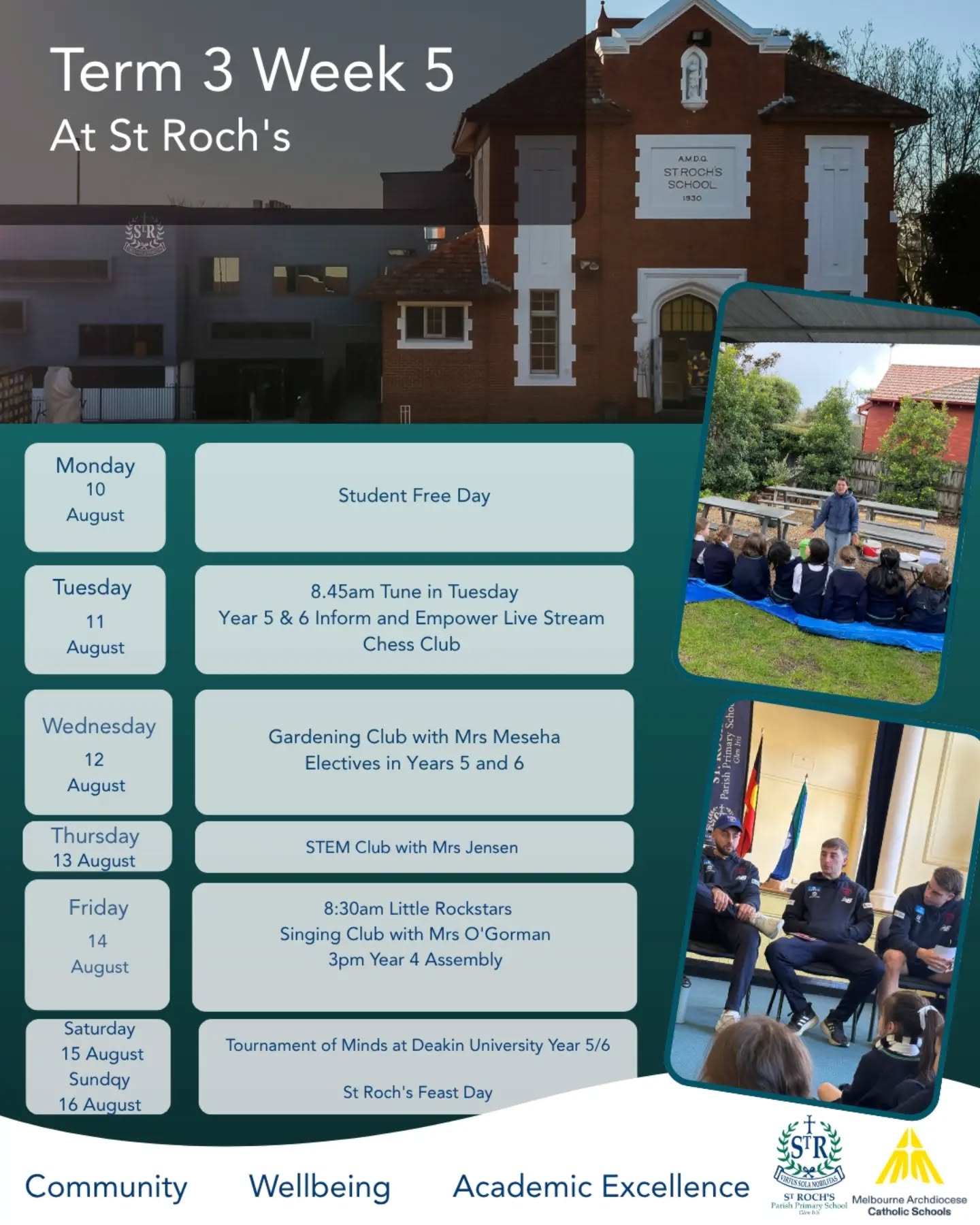 This week at St Roch's