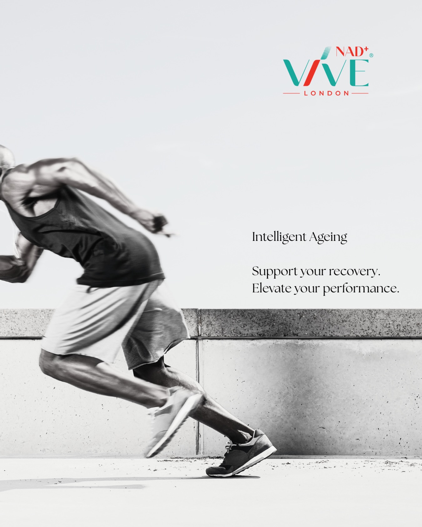 Your body works hard for you.
Support it with a wellness routine that’s built for consistency.
Whether you’re pushing for a new personal best, balancing a demanding career or simply prioritising your long-term health, VIVE-NAD+ is designed to become part of a performance-focused lifestyle.
Recover well.
Perform well.
Live exceptionally.