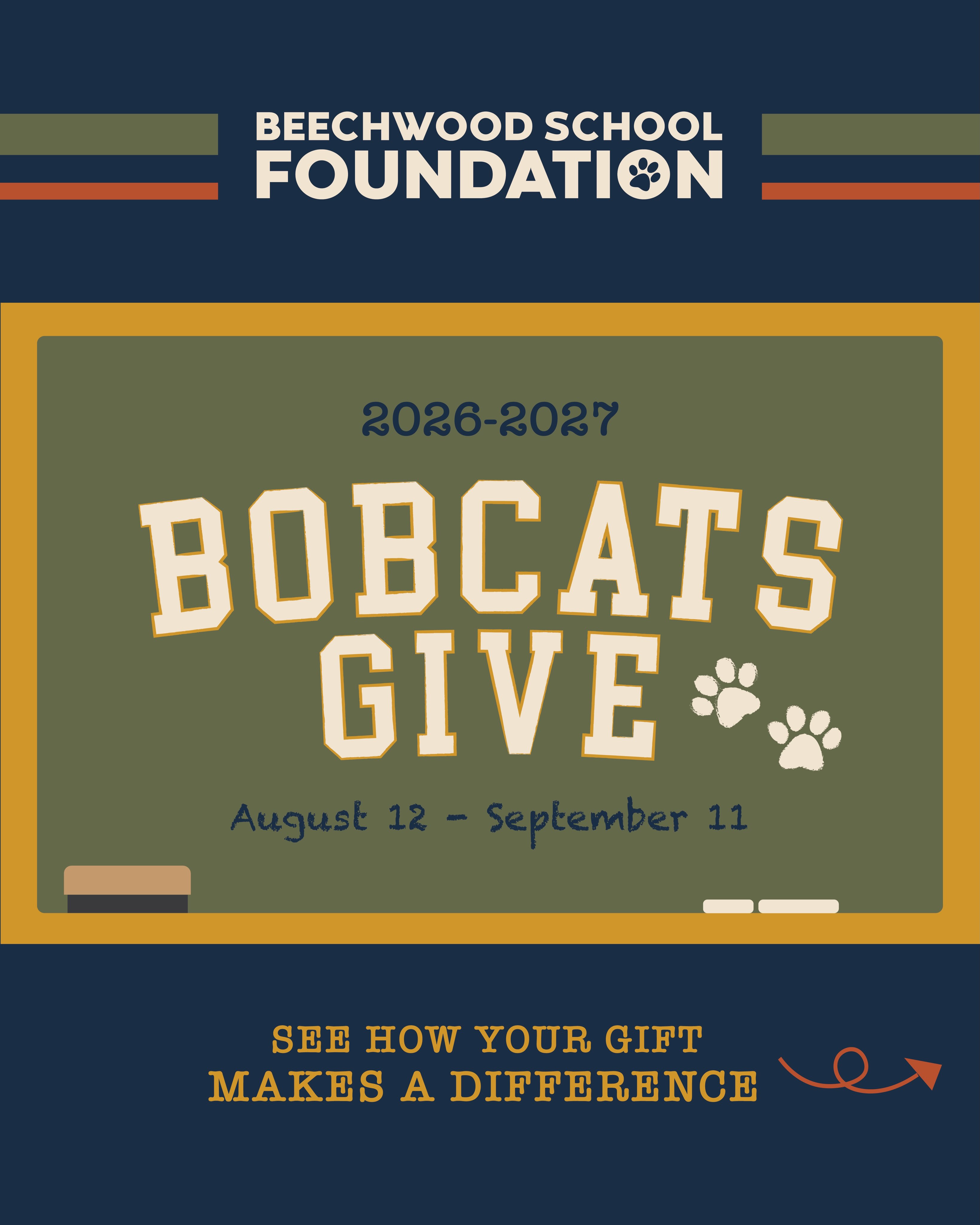 Happy “Bobcats Give” campaign launch!
We are excited to share all about how our community can support the amazing things happening on our campus.
Our goal is to raise funds to supplement our school budget in exciting and impactful ways! But it can only happen with your help!
Click the link in bio to donate and see how your support impacts our kids at Beechwood.