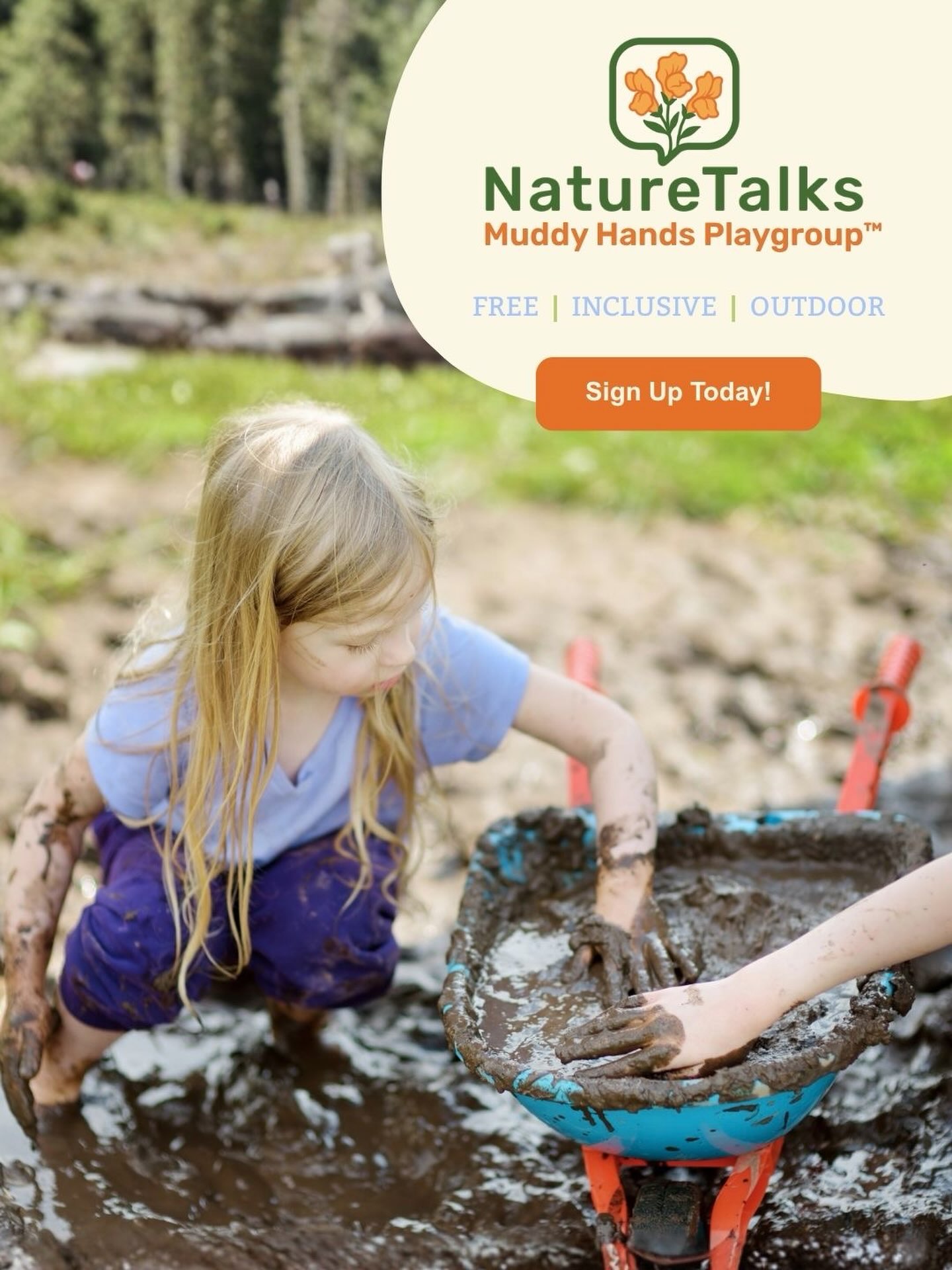 A friendly reminder about our Muddy Hands Playgroup™! Our last free playgroup of the summer will be August 21 9:00-10:00am!
If you’re looking for a welcoming, inclusive, outdoor experience for your child, this playgroup is designed to feel calm, supportive, enriching, and pressure-free.
Click the link in our bio to see upcoming playgroups on our Muddy Hands Playgroup™ page.
#getthekidsoutside #InclusivePlay #NatureActivities #Playgroup #naturetalks