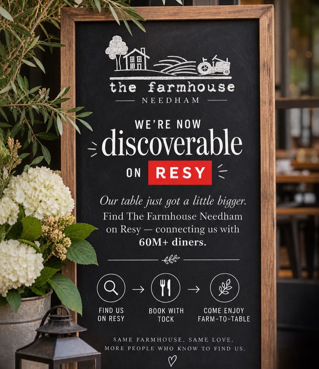 More ways to stumble upon The Farmhouse. Same reason to stay awhile. 🌱🍸 @resy & @exploretock have merged!! #needhameats