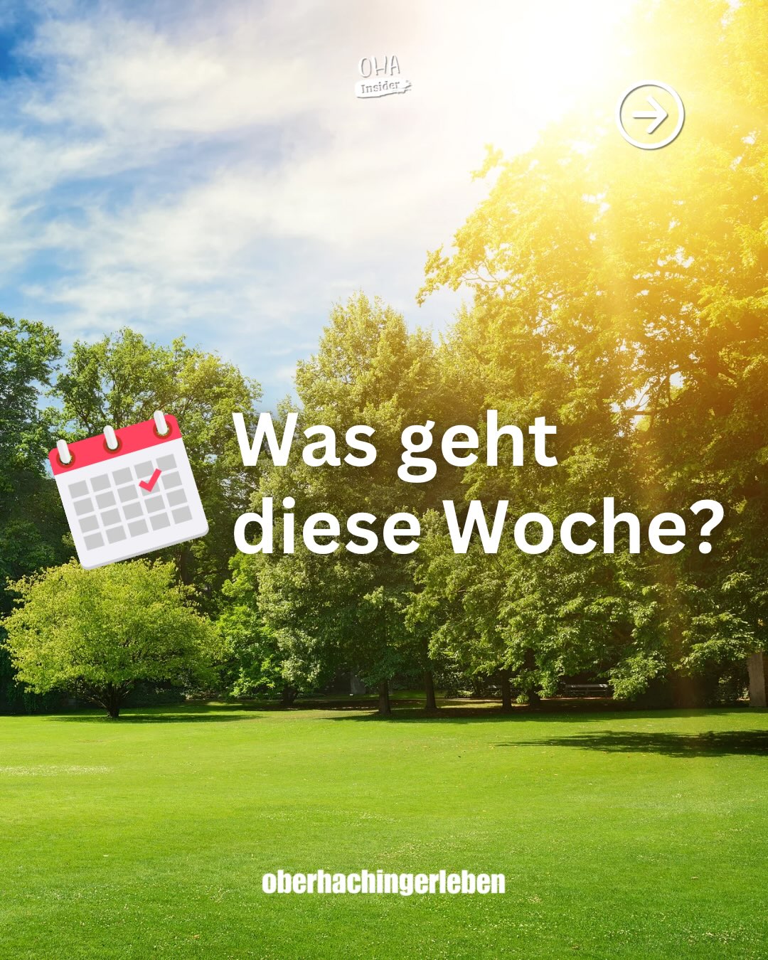 Eine neue Woche beginnt – und diese Woche geht es etwas ruhiger zu 🌿
Da die Sommerferien laufen, ist das Angebot an Veranstaltungen in Oberhaching diese Woche etwas kleiner – aber ein Swipe durch unsere Slides lohnt sich trotzdem 👉 Wir wünschen euch einen entspannten Wochenstart!
Genießt die ruhigeren Tage ☀️
#Oberhaching #GewerbeverbandOberhaching #Sommerferien #RuhigeWoche #EventsOberhaching