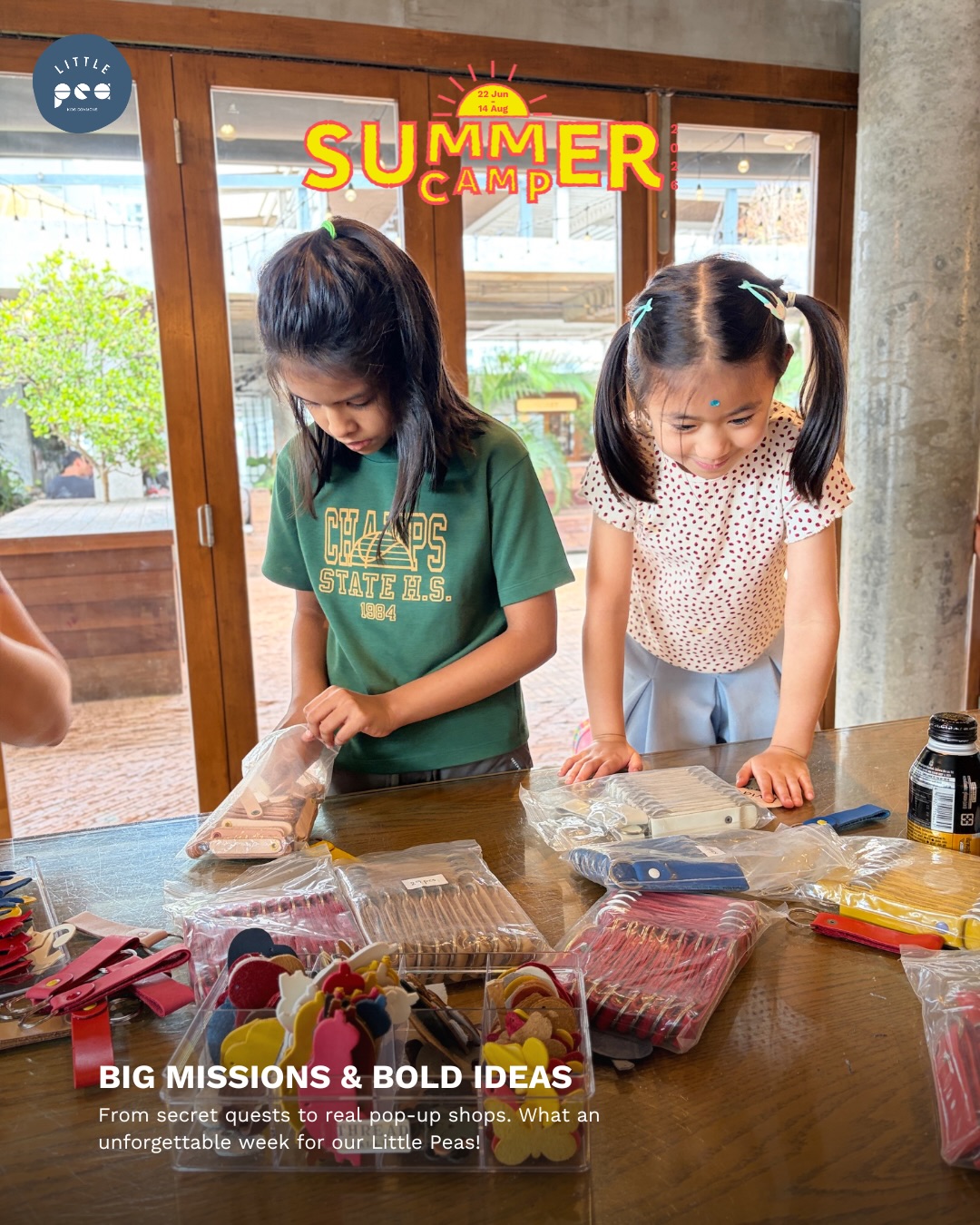🗺️💡 What a week! Our adventurers completed exciting missions while our young entrepreneurs turned kind ideas into real businesses—and ended the week by proudly sharing their creations at our Summer Soirée. 🌟
One final Summer Camp adventure remains!
(Week 8) 10 – 14 Aug
🎶 (3 – 5 yrs) Music Together® Camp
🧪 (6 – 9 yrs) The Mad Scientist Camp
💥 Book now via Link in Bio or Line @littlepeabkk
____________
🗺️💡 สัปดาห์แห่งการผจญภัยและการเป็นผู้ประกอบการตัวน้อยผ่านไปอย่างน่าประทับใจ พร้อมปิดท้ายด้วย Summer Soirée ที่เต็มไปด้วยรอยยิ้ม 💛
เหลืออีกเพียงสัปดาห์สุดท้ายของ Summer Camp!
💥 จองเลยผ่าน Link in Bio หรือ Line @littlepeabkk
____________
#LittlePeabkk #LittlePea #theCOMMONSbkk #LittlePeaSummerCamp #LittlePeaSummerSoiree