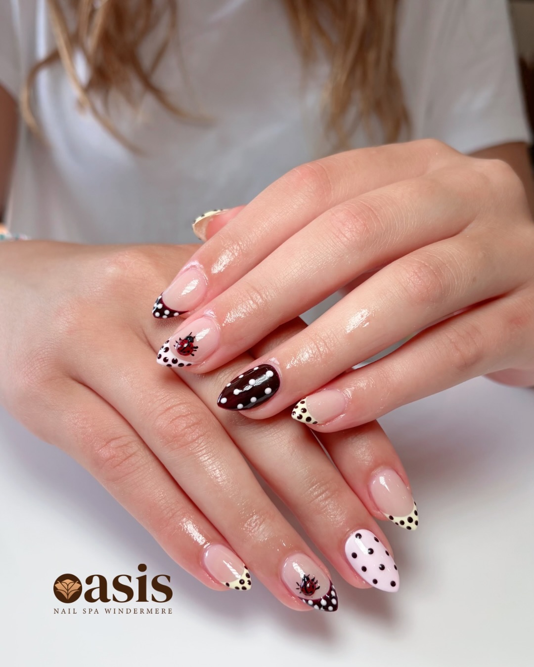 Ladybug details & polka dots for the cutest little twist ππ
π Here is where you can find us:
Monday through Friday 9:30AM/7:30PM
Saturday 9:30AM/7PM
Sunday 11AM/5PM
Open 7 days a week
Walk-ins & appointments welcome
π 9001 Taborfield Ave Unit 102
Orlando, FL 32836
π (407) 612-4027
nails by: Cici
#ladybugnails #polkadotnails #almondnails #orlandonails #windermerenails