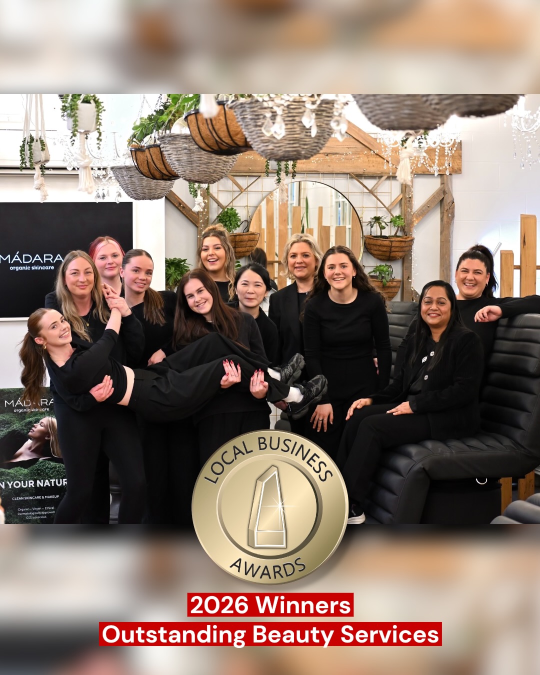 We were thrilled to win Hobart & Southern Tasmania Local Business Award last night!
Winner for Outstanding beauty services. We thank Precedent and the other sponsors for bringing this award to Tasmania for the first time. It was such a great night. We want to also congratulate the other 11 finalists in our category. Everyone deserves to be rewarded and congratulated for their specific areas. We take our hat off to you.
A huge thank you to Sara our salon manager for her faith, passion and belief from day one and her mentoring and patience with every single team member. Unfortunately Sara was unable to attend last night. We are a crazy trio and a little unique in our style. We are a bit out of the square in the way we do things but everything we do is with the right intention. Sara has now started with our newest service being the first to bring Pro Stamp needling to Tasmania. We are so excited that her energy and focus will be building this part of the business with her love and passion for skin along with her continuing mentoring in the salon.
A special mention to Kanishka who has been there from day one for also trusting and believing in our vision that we could all create something special.
A heartfelt thank you to our dedicated amazing team:
Zoe, Amelia, Mia, Grace, Yuna, Indiah and Chloe (who unfortunately could not attend last night). Also Ruby who recently moved interstate and Carla who works hard behind the scenes in marketing.
This team of professional, talented and hard working individuals all with their different traits and specialities impress us every single day. The culture you have all created working together and supporting one another is inspiring. We would like to say that we support this team but through many trials in the last few years we can honestly say that they lift us up. Their kindness to each other, to clients and the community at large is part of who they are and the essence of Boutique. They are the heart business.
We have so much more to achieve and we thank everyone who is on this journey with us. A big thank you to every single client that puts their trust in us. We are so grateful 🤍
@localbusinessawards_