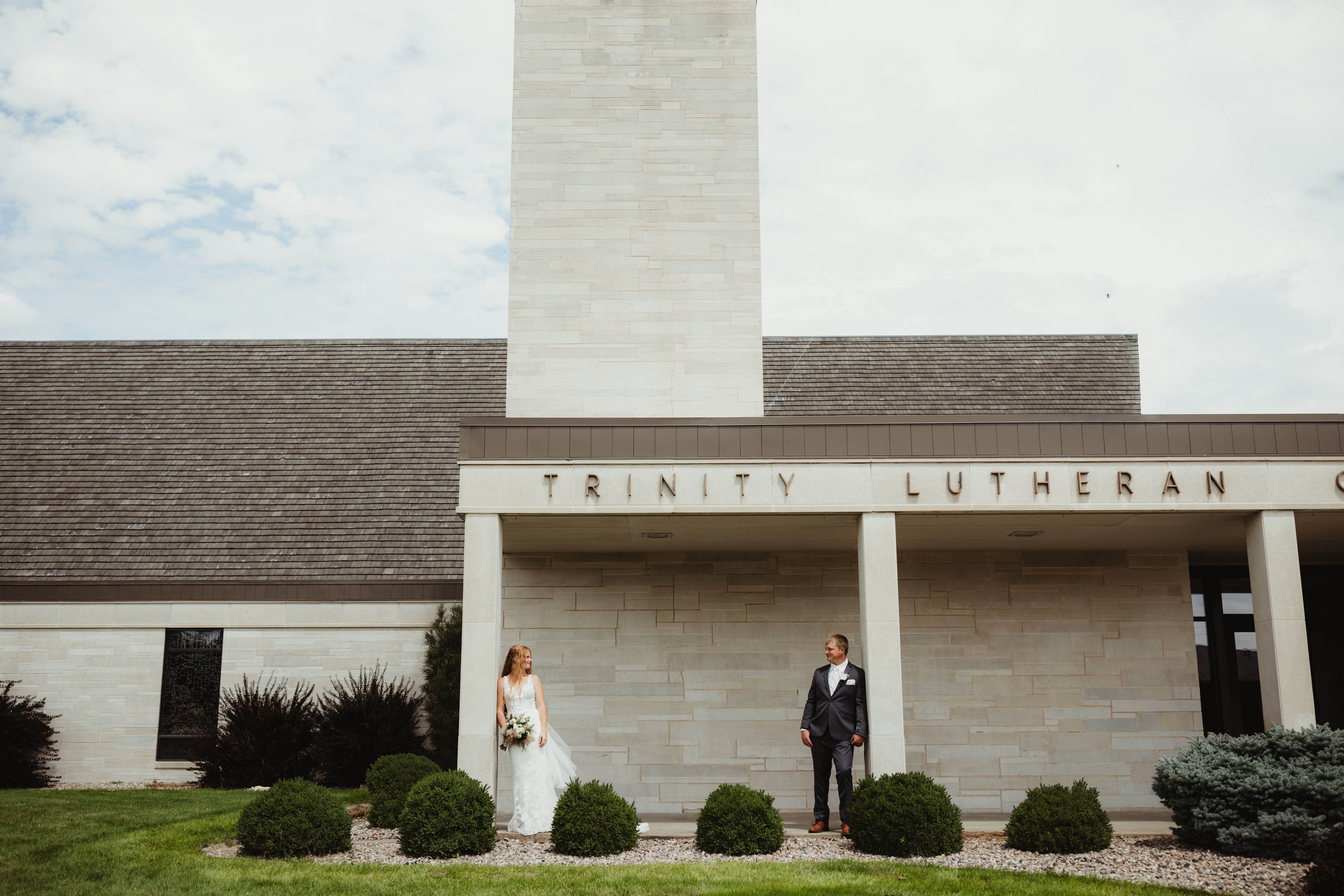 The soft glowy light that started their wedding day.