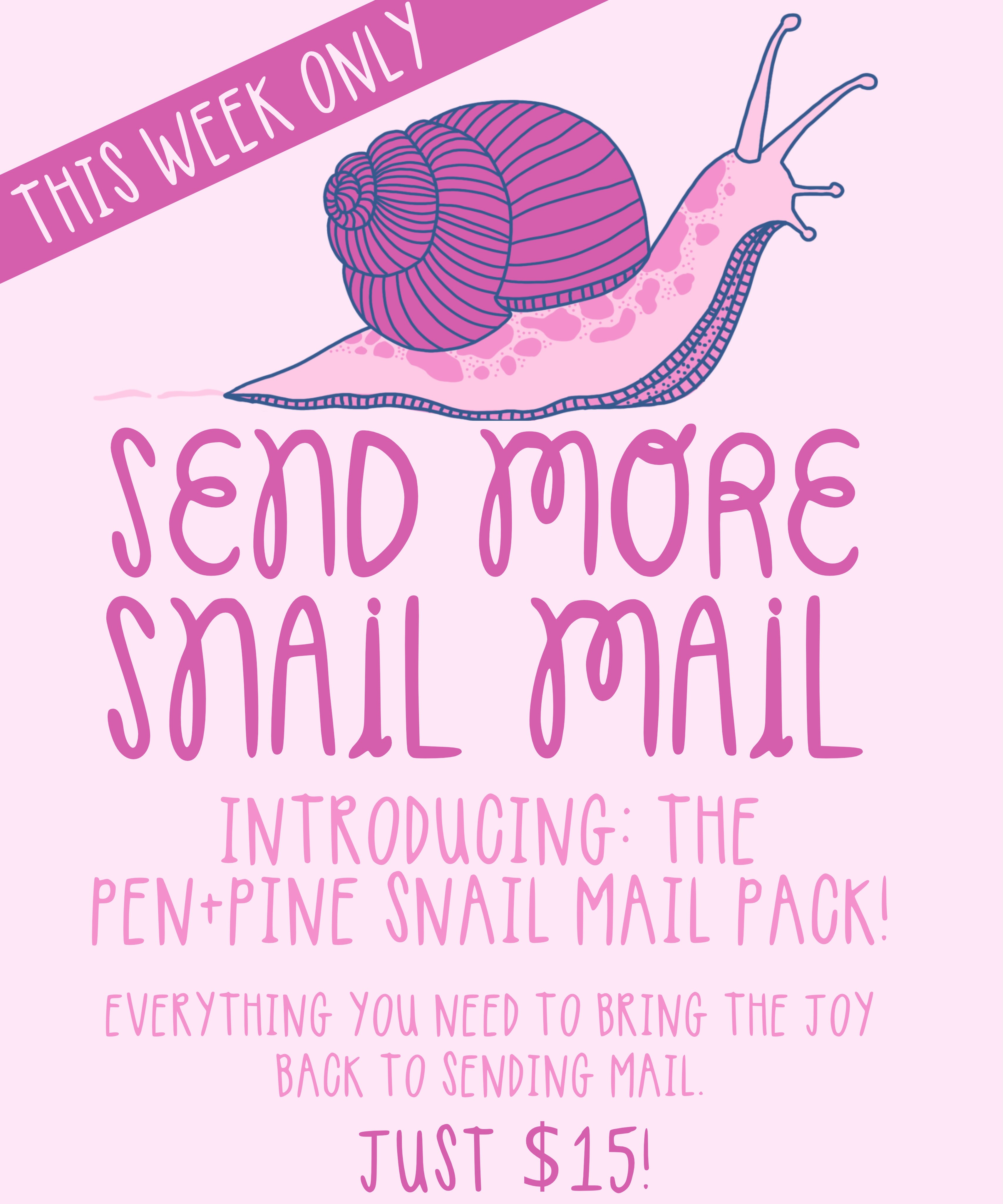 Let’s bring the joy back to sending mail! For this week only I’m sending out Snail Mail Packs with a sticker sheet, 2 postcards and 2 greeting cards to help you get back into sending meaningful mail. Don’t miss out!
.
.
.
#snailmail #sendmoremail #penpal #slowliving