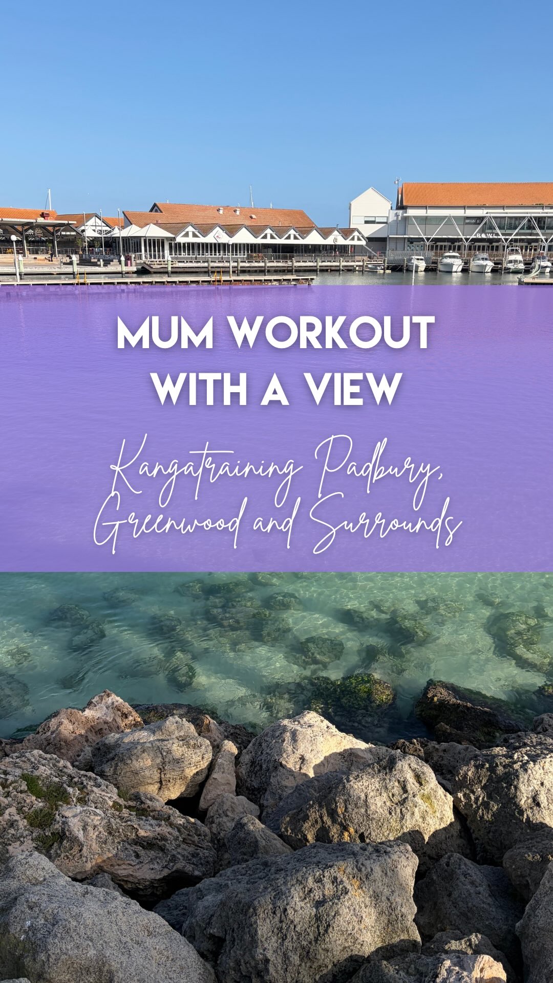 When your workout comes with a view like THIS… 💜🌊
After a weekend of thunderstorms, it was pretty special to soak up the sunshine and enjoy those still waters at Hillarys today.
And the best part? We get beautiful water views throughout the workout too. ☀️
Bring your pram, your baby carrier, or both and come move with us!
Tomorrow:
💜Kangatraining, 9:30am in Greenwood
Next week:
💜KangaMix Wednesday 9:15am in Hillarys 💜Kangatraining Thursday 9:30am in Greenwood
✨ First trial class just $15
Bookings are essential
👇🏻👇🏻👇🏻
www.ajoeynamedjackbabywearing.com.au/kangatraining
.
.
.
.
.
#KangaMix #KangatrainingPerth #PostnatalExercise #perthmumsandbubs #Hillary