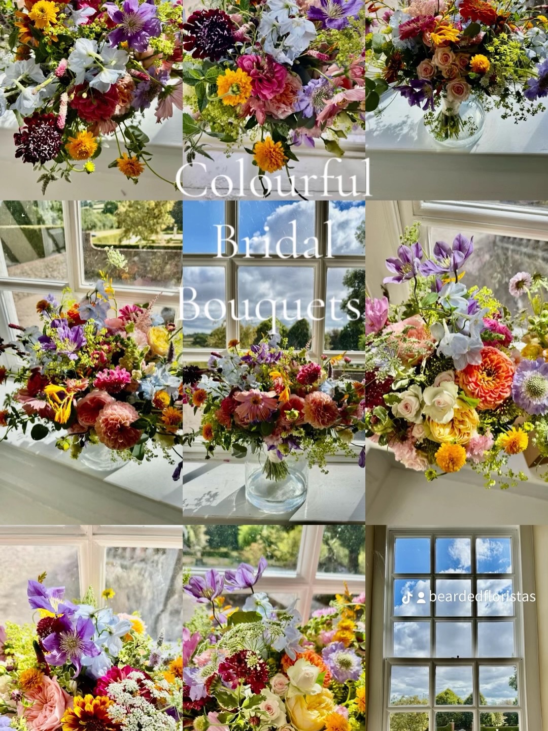 The Bearded Floristas love the abundant choice of summer flowers that are available throughout the season. They help create colourful bridal bouquets that hold a lasting memory.