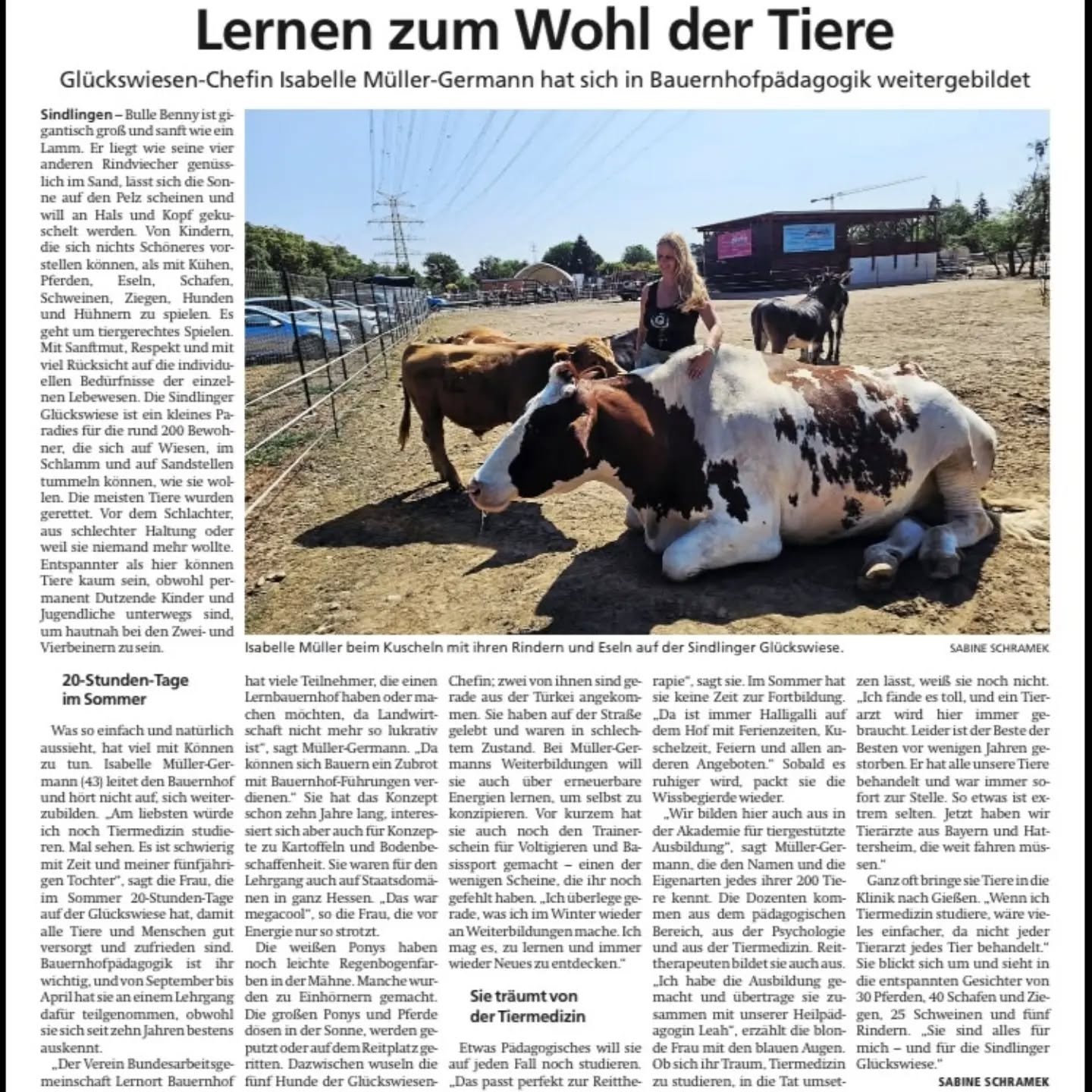 Danke an die @fnp.de für diesen schönen Artikel über die Sindlinger Glückswiese
#Frankfurt #tierliebe❤️ #tiergestütztearbeit #sindlingerglückswiese #frankfurterneuepresse