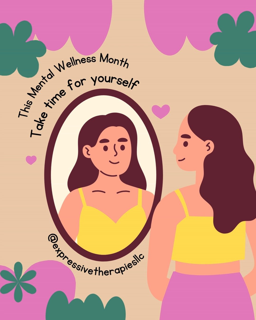This wellness month we encourage everyone to take some time for themselves! Here are some simple things you could do to better your well-being and improve emotional/creative fulfillment.
#wellnessmonth #expressivetherapiesllc #mentalhealth #selfcare #counseling #musictherapy #arttherapy