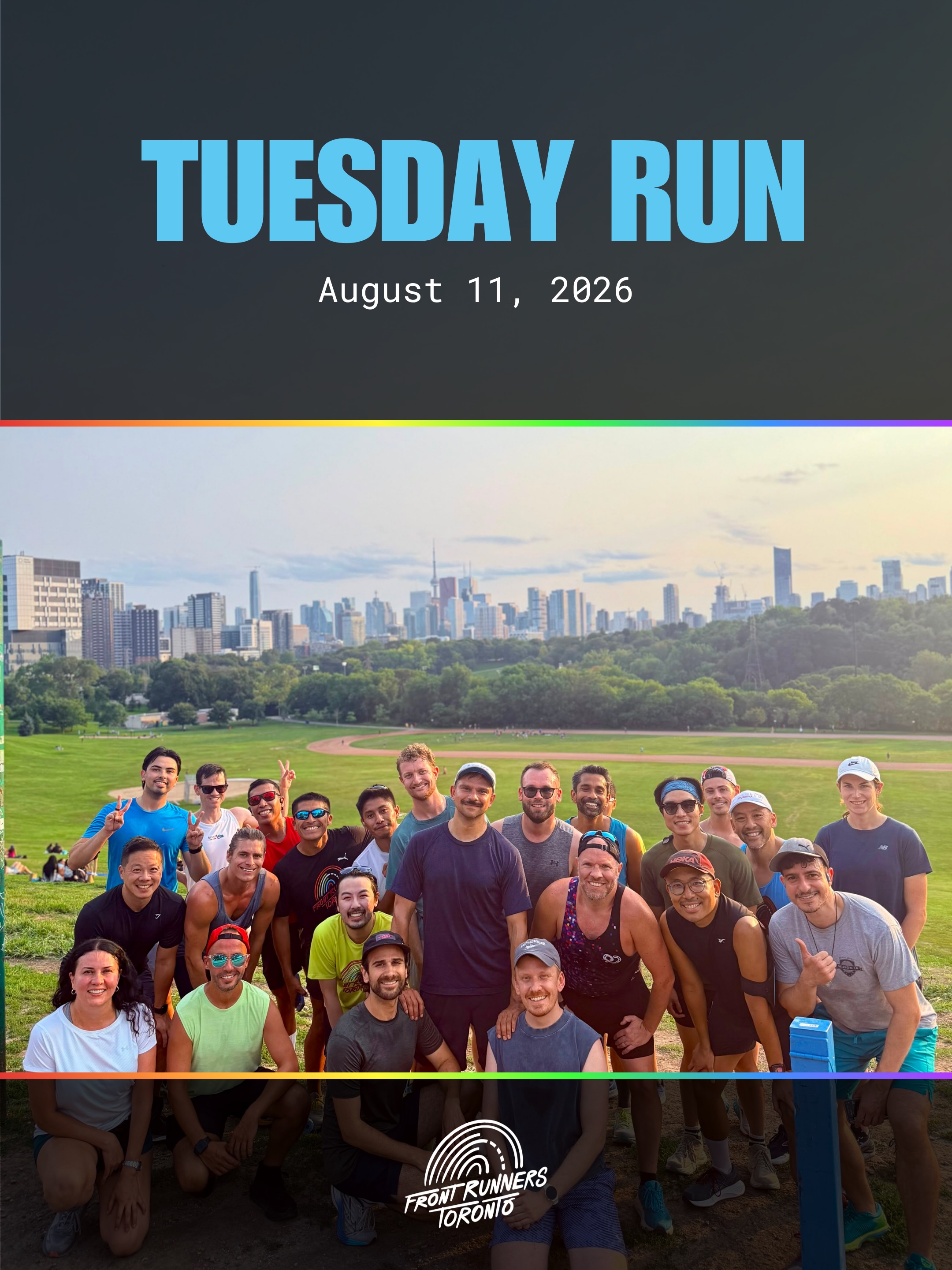 Gorgeous weather ☀️
Gorgeous views on our Riverdale Tuesday new route 😍
Gorgeous ice creams from @soyboysburgers post-run 🍦
Gorgeous group 🫶
Come run with us! 🌈💛