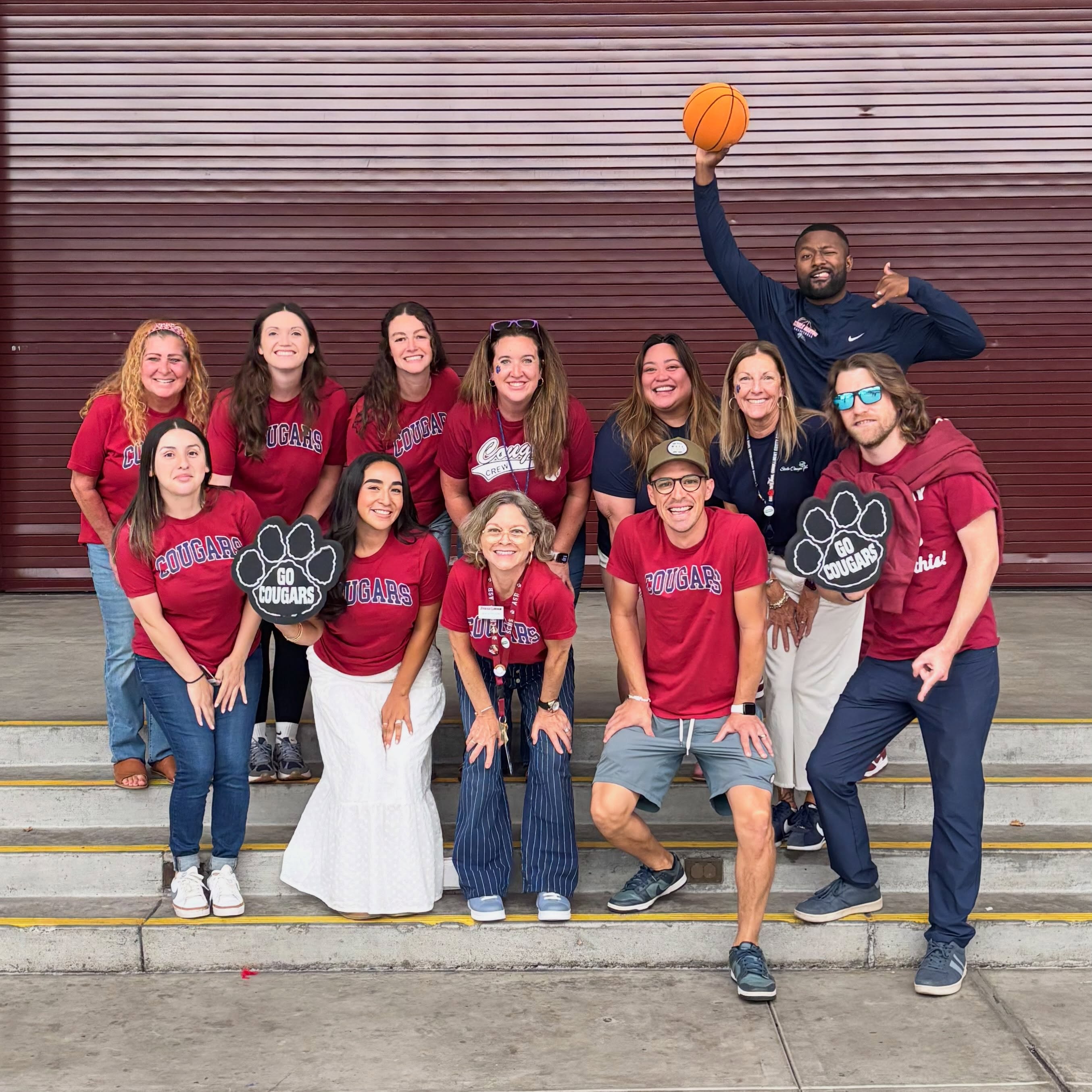 Team Purple
Staff Olympics: Team Spirit Challenge
It’s time to show some SCHS staff love! Like the team photo you think best represents Cougar spirit. The team photo with the most likes by this Friday at 5:00 PM will win this Staff Olympics challenge and earn points for their team.