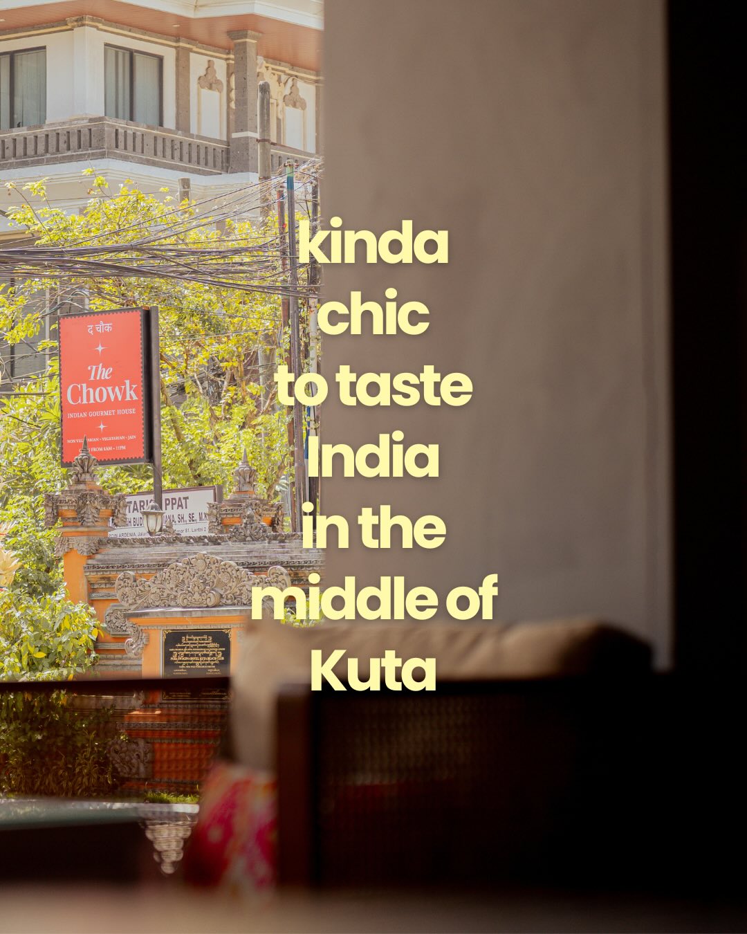 yeahโฆ dining at the best Indian restaurant in town is kinda chic โบ๏ธ
๐ The Chowk - Kuta
#TheChowk#Kuta#IndianFoodInBali#IndianFoodInKuta#KutaSpots