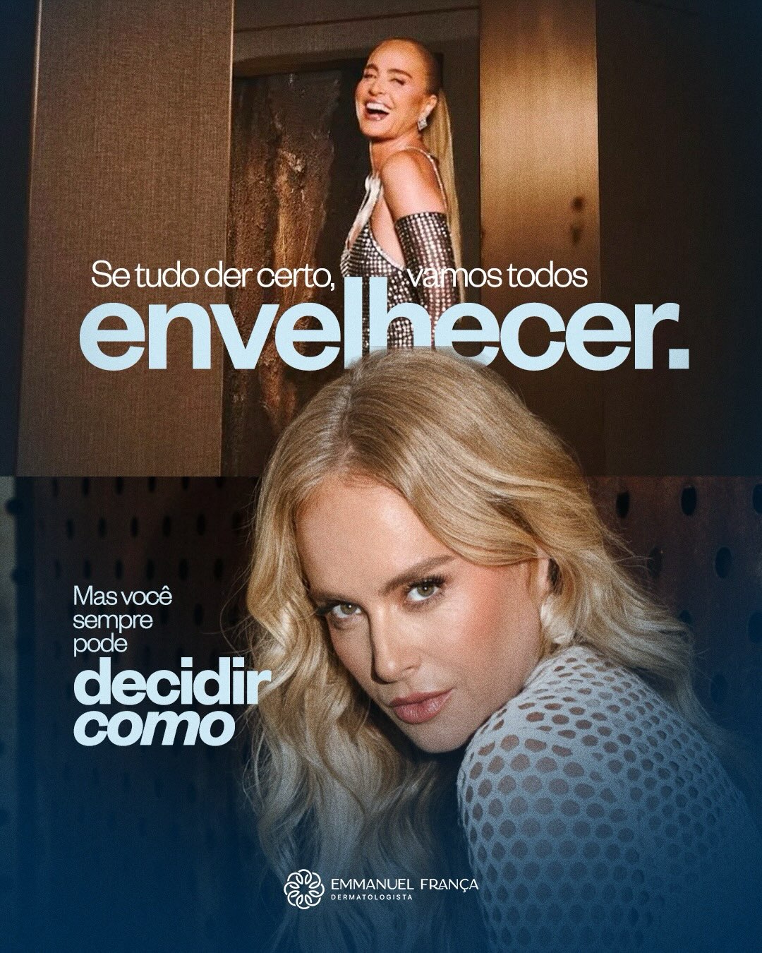 Envelhecer não é algo que podemos evitar — e ainda bem. O verdadeiro objetivo é envelhecer bem, preservando a sua identidade e a naturalidade do rosto. ✨
O gerenciamento do envelhecimento começa antes das grandes mudanças: cuidando da qualidade da pele, estimulando colágeno e mantendo a estrutura facial ao longo dos anos.
Bioestimuladores de colágeno e tecnologias como o Exion podem fazer parte dessa estratégia, sempre de forma individualizada e com planejamento.
Porque a melhor hora para cuidar do seu futuro é enquanto ele ainda está acontecendo.
Dr Emmanuel França
Dermatologista
CRM 5999
RQE 636