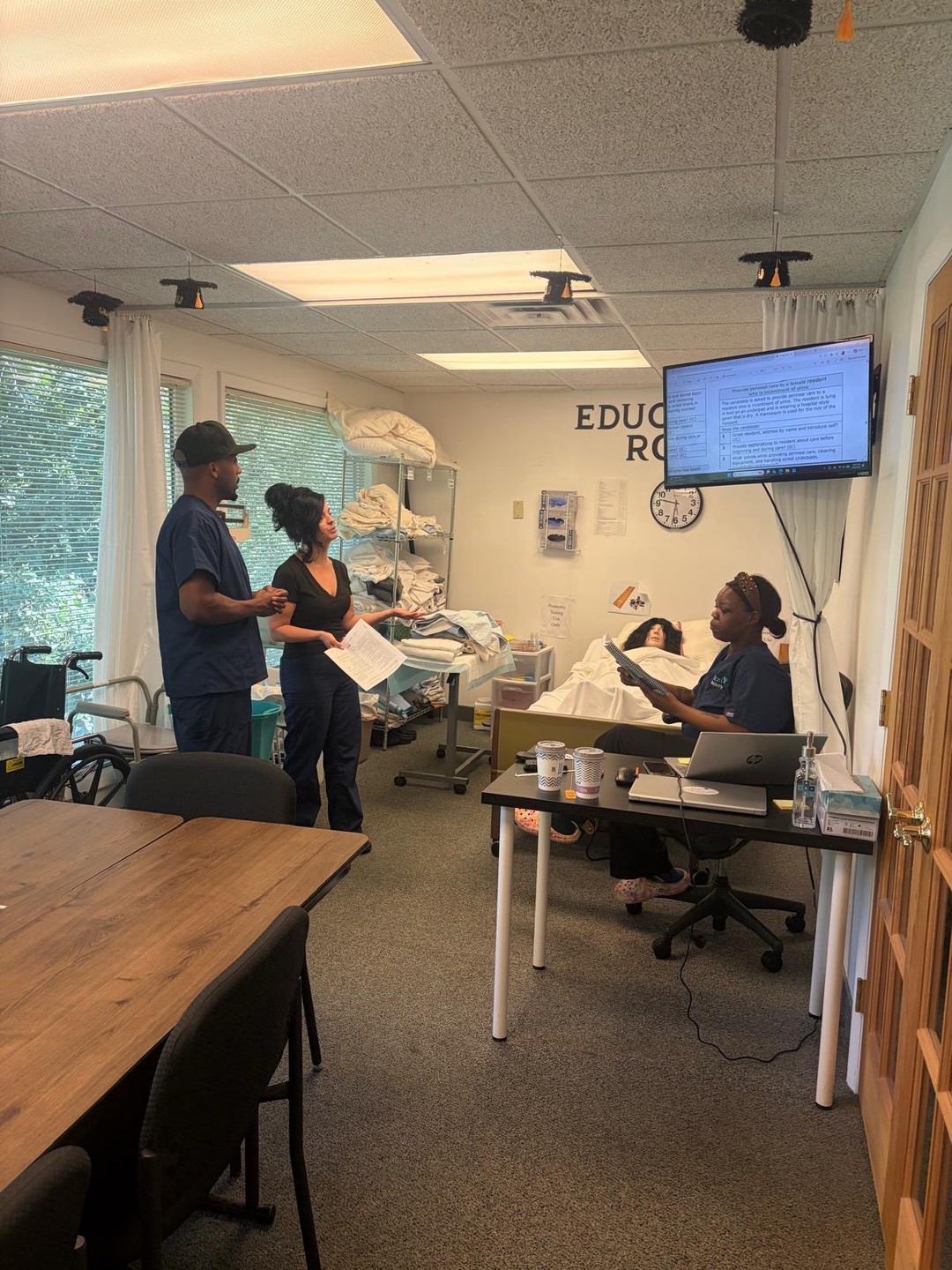 Our weekend CNA class is putting in the work! 🩺💪⠀
⠀
Miss Caprice spent the weekend working hands-on with our students as they continued building their skills and confidence.⠀
⠀
We also had several students from our day and evening programs join in for some extra hands-on practice. ⠀
⠀
We love seeing our students take advantage of every opportunity to learn, practice, and prepare for what’s ahead! ⠀
⠀
A huge thank you to Miss Caprice and all of our Excel Academy instructors for the time, guidance, and dedication they give our students every day!⠀
⠀
Ready to start your healthcare journey? ⠀
⠀
#excelacademy #cnatraining #cnastudents #healthcaretraining #futurecna