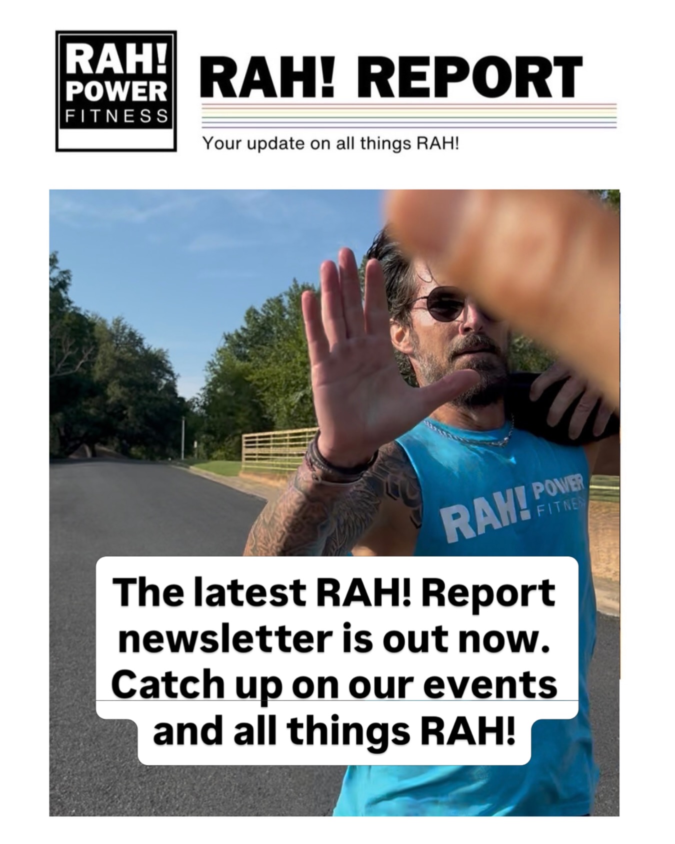The latest RAH! Report is HERE! 🔥 Check out the link in our bio to sign up for FREE and for all the details on our upcoming events. Don’t miss out! #RAHPowerFitness #RAHReport #fitnesscommunity #RoutineAccountabilityHealth