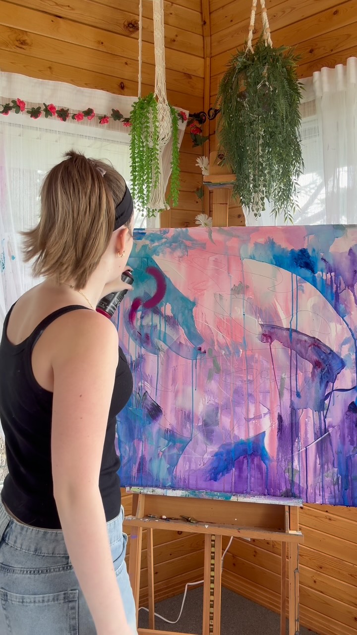 We went from one orca, to no orca, to two orcas!
Some paintings are a roller coaster, but I think it should be smooth sailing from here!💗
I want to get into more sea creatures, what is your favourite?😊
CHECK OUT MY PRINT CLUB (link in bio)
-
#wildlifeart #orca #abstractpainting #whalepainting #spraypaintart