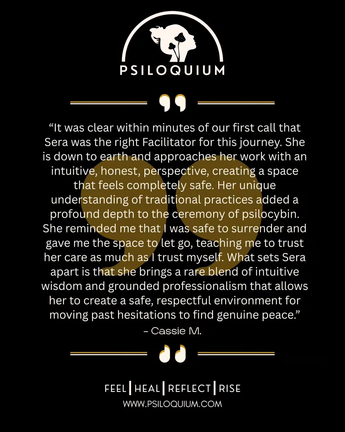 ✨️Testimonial Tuesday!✨️
It fills my heart with so much joy helping others in their journeys and through their self-discovery and healing. I am honored to have been even a small presence in my client Cassie's total experience. ❤️
If you are interested in a journey of your own, I would love to hear from you!
🗣 Full Unabridged Testimonial 💬:
"Moving forward with this experience was only possible because of Sera. Initially recommended by someone I highly respect, it was clear within minutes of our first call that she was the right Facilitator for this journey. Sera is down to earth and approaches her work with an intuitive, honest perspective, creating a space that feels completely safe.
Her unique understanding of traditional practices added a profound depth to the ceremony of psilocybin. As I was seeking peace and a deeper connection to self, Sera proved to be a rock— offering grace and compassion exactly when I needed it most. She reminded me that I was safe to surrender and gave me the space to let go, teaching me to trust her care as much as I trust myself. She showed me it was okay to let down my guard and trust her completely.
What sets Sera apart is her respect for tradition and her ability to turn the journey into a meaningful experience. She is a pillar of strength and grace throughout the entire process. She is an incredible guide who brings a rare blend of intuitive wisdom and grounded professionalism that allows her to create a safe, respectful environment for moving past hesitations to find genuine peace. Her deep knowledge of wellness traditions adds a beautiful layer of intentionality to the experience.
For anyone looking to truly explore themselves, Sera is the compassionate 'rock' to have by your side. She is highly recommended to anyone ready to explore their own horizons with the support of a truly gifted Facilitator."
#testimonialtuesday #psiloquium #psilocybin #psilocybintherapy #oregonpsilocybinfacilitator