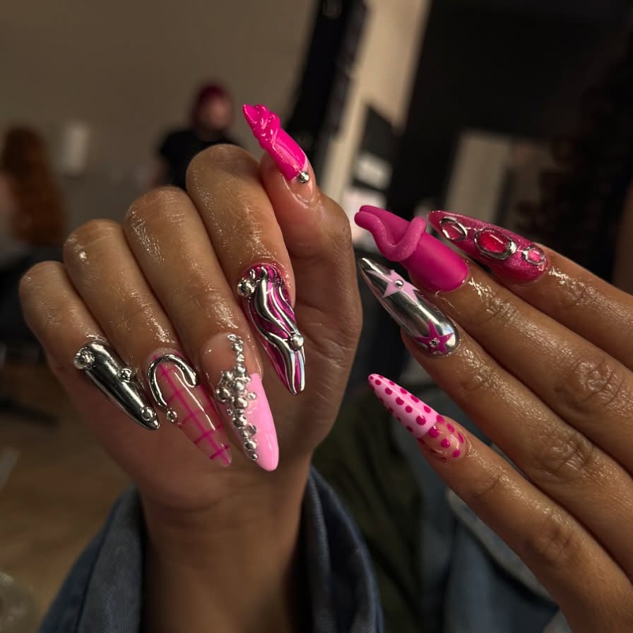 🩷👛💓💖magenta party ✨
.
.
.
#nailtech #nailsnailsnails #mkenailtech #mkenailsalon #luxenailsmke