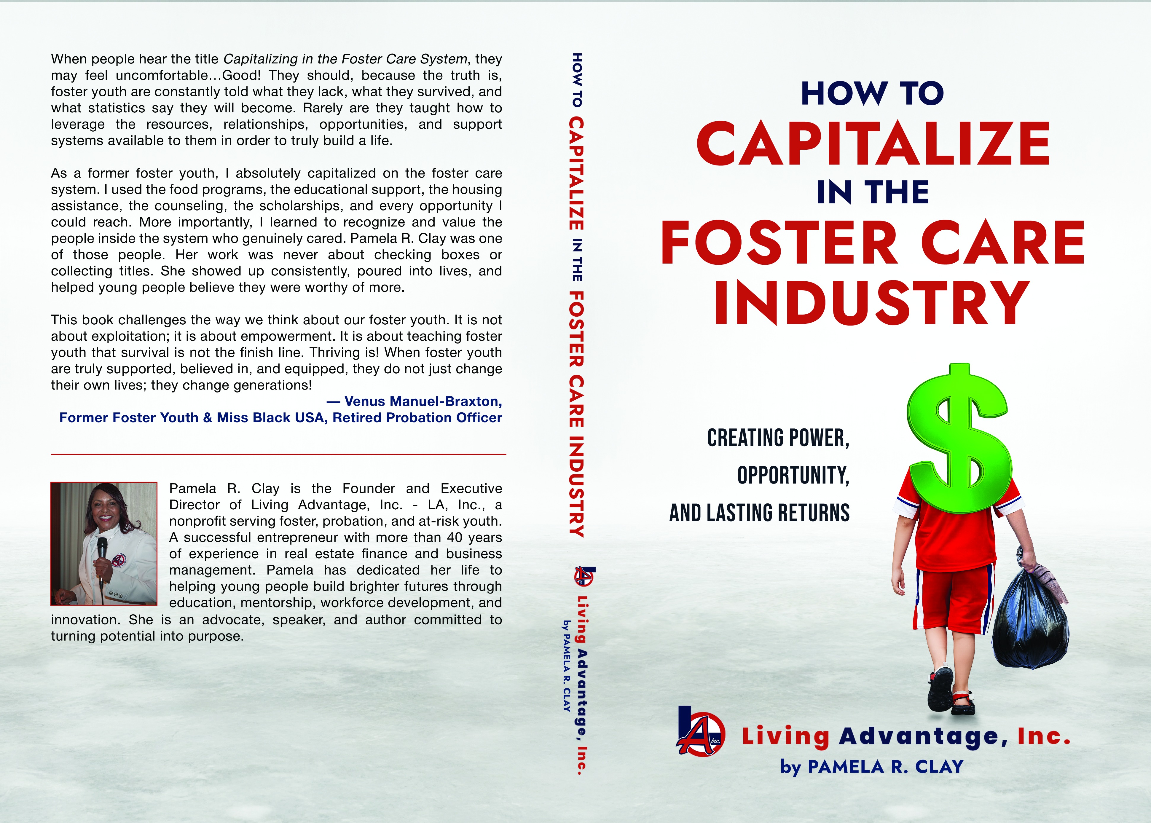 The wait is almost over...
Want to be one of the first to read it? READ ON!
After months of writing, refining, editing, and designing, we're excited to share that Pamela R. Clay's new book, How to Capitalize in the Foster Care Industry, has officially been submitted to Kindle Direct Publishing!
The next step? We're waiting for our proof copy to arrive. Once we've given it our final approval, we'll hit PUBLISH and it will be available for everyone to enjoy!
✨ Join our VIP Book Club and you'll receive:
📖 A FREE e-copy of the book
⭐ The opportunity to leave an Amazon review and help spread this important message
📬 Exclusive launch updates and behind-the-scenes news
This book is more than a story, it's over 33 years of experience, leadership, faith, and a vision for creating greater opportunities for foster youth.
A huge thank you to @selfpublishingcom for helping bring this vision to life. Huge thanks also to our contributors @blacklongevitycode and Venus Manuel-Braxton.
📲 Join the VIP Book Club today - LINK IN BIO
#BookComingSoon #PamelaRClay #LivingAdvantage #FosterYouth #BookLaunch #Leadership #SocialImpact #NonprofitLeadership #NewBook #ComingSoon #KindleDirectPublishing #AuthorLife