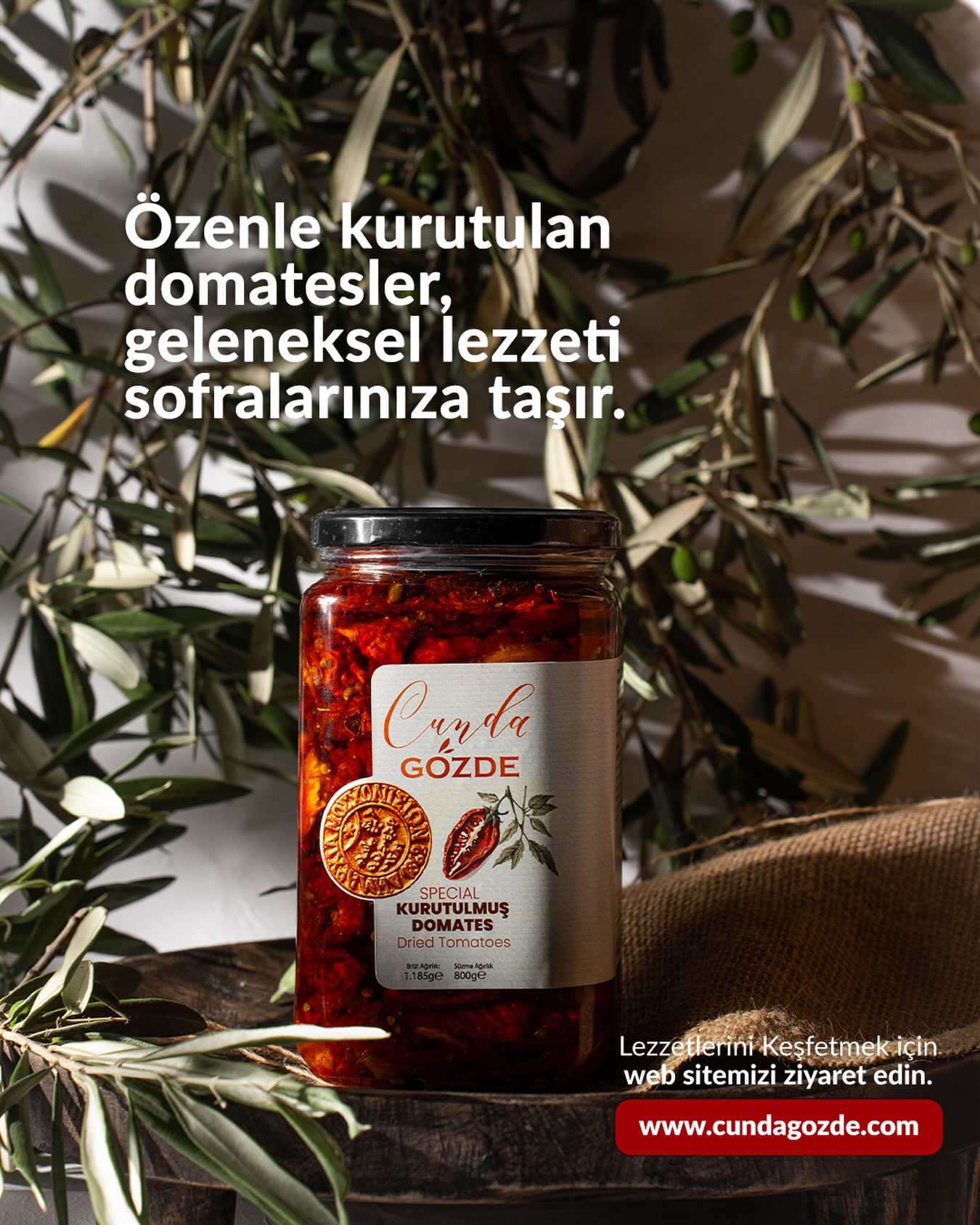 Kurutulmuş domatesleriyle, geleneksel lezzeti sofranızda yeniden keşfedin.
Doğallığın, emeğin ve lezzetin buluştuğu yer: Cunda Gözde.✨
#cundagözde #kurutulmuşdomates #lezzet