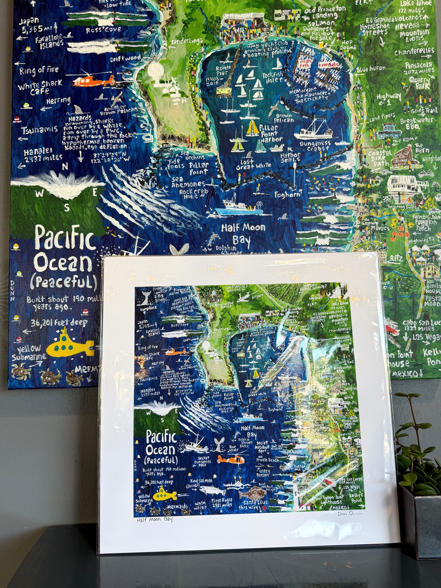 🎨 A new batch of signed prints of our custom Half Moon Bay painting by Dan Dunn just arrived!
Come get yours before they're gone! 🍸️
